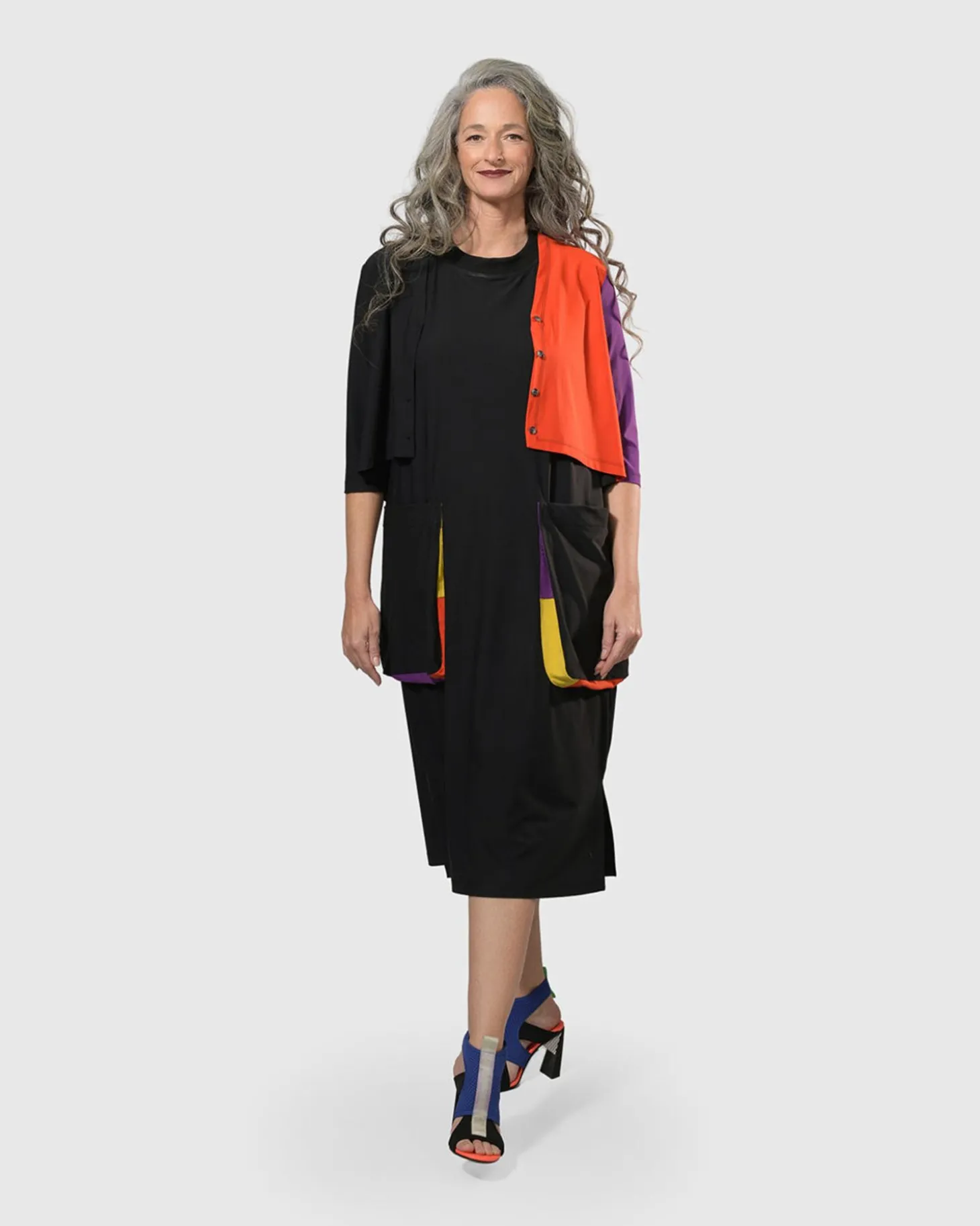 Women Alembika Tekbika Poppy Sleeveless Pocket Dress, Multi