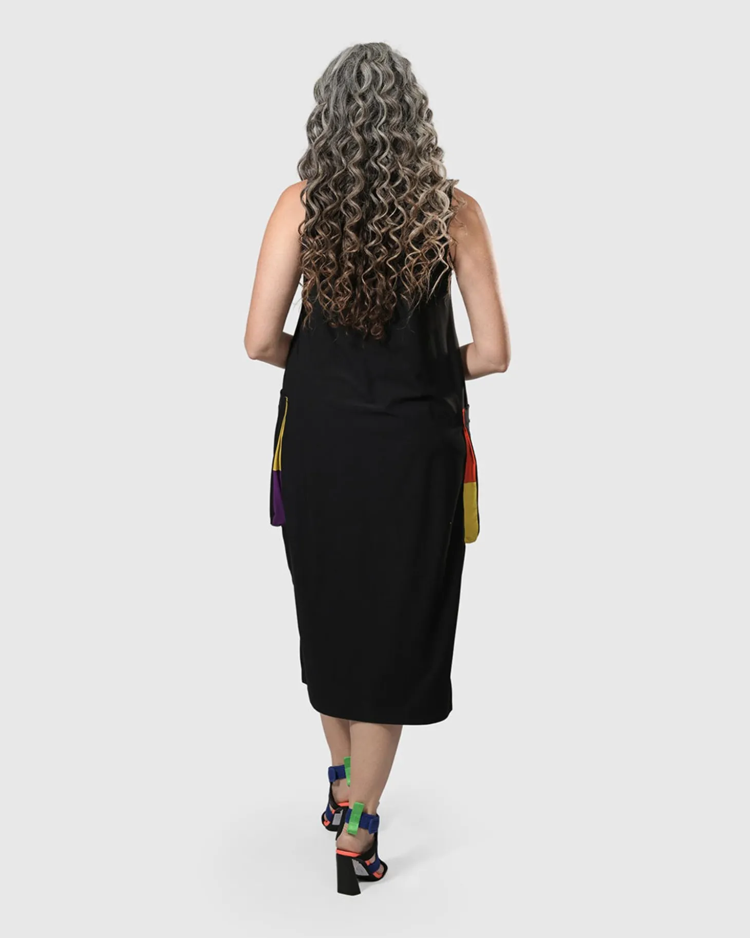 Women Alembika Tekbika Poppy Sleeveless Pocket Dress, Multi
