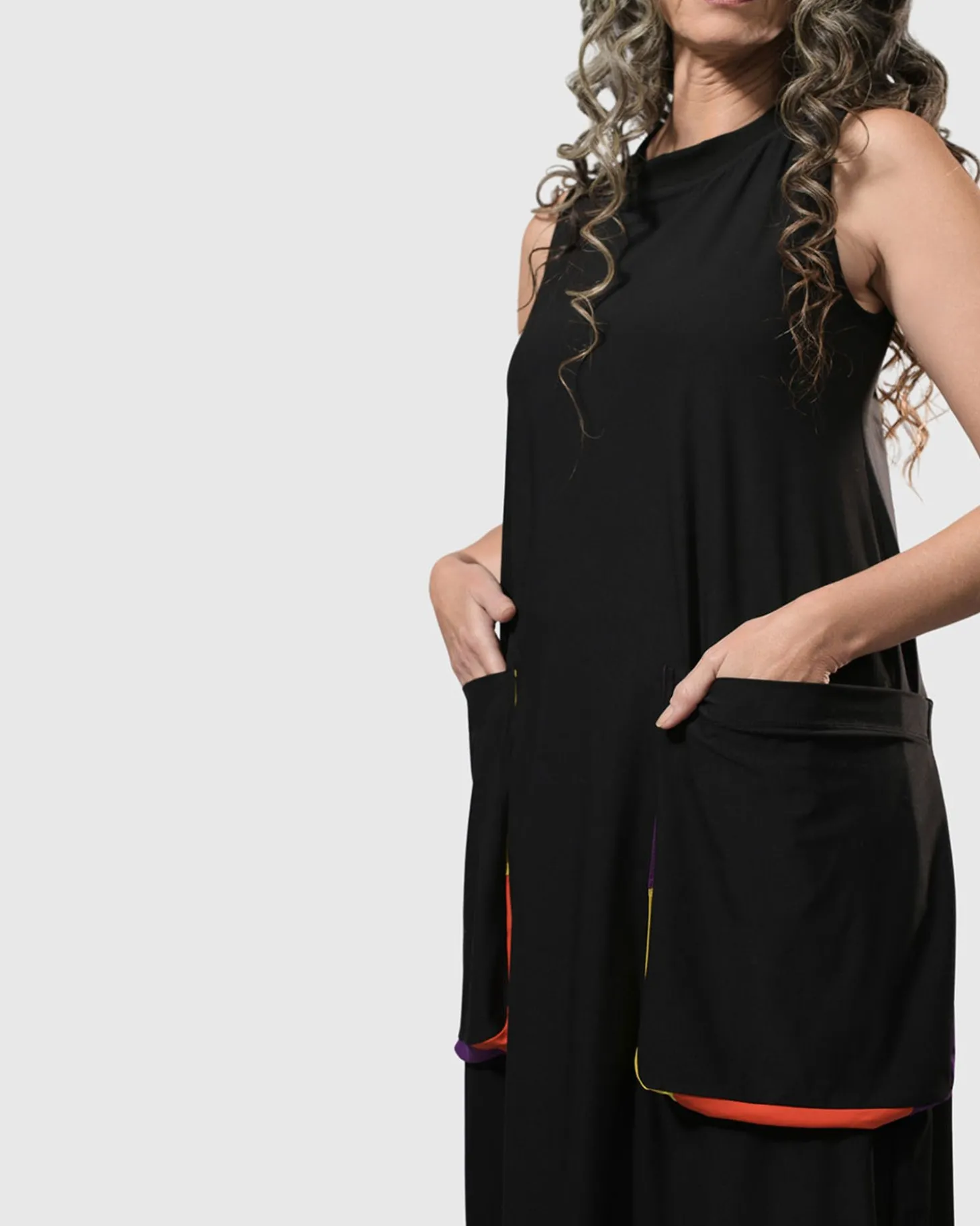 Women Alembika Tekbika Poppy Sleeveless Pocket Dress, Multi