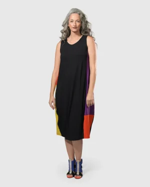 Women Alembika Tekbika Sarah Sleeveless Cocoon Dress, Multi