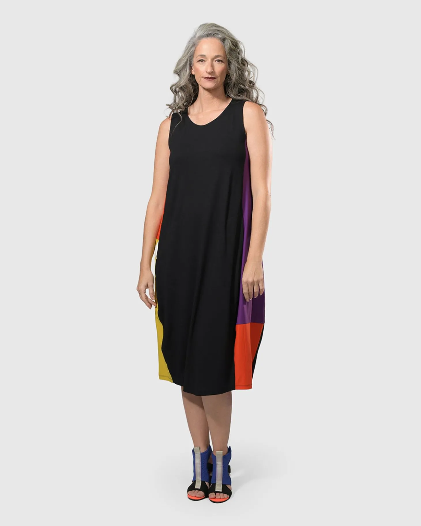Women Alembika Tekbika Sarah Sleeveless Cocoon Dress, Multi