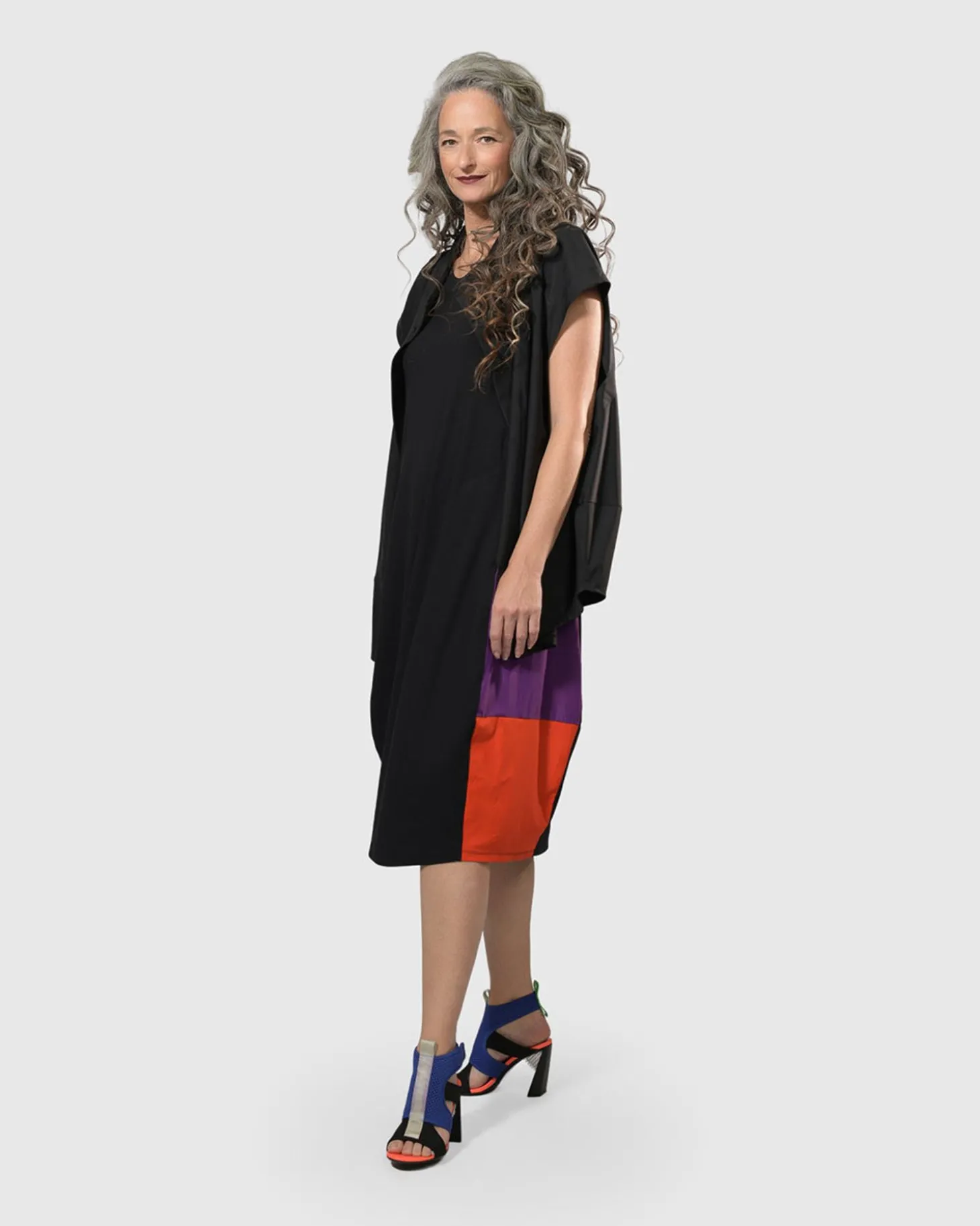 Women Alembika Tekbika Sarah Sleeveless Cocoon Dress, Multi