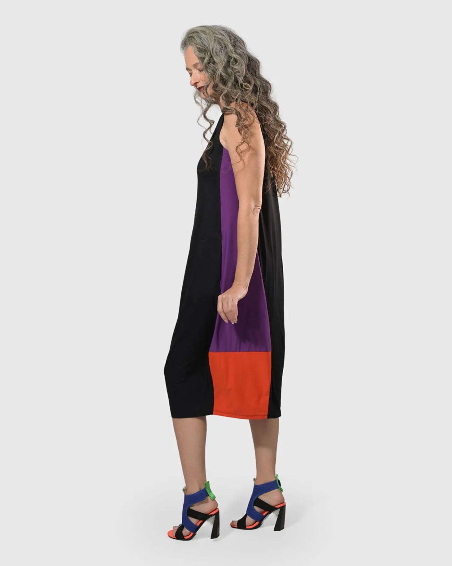 Women Alembika Tekbika Sarah Sleeveless Cocoon Dress, Multi