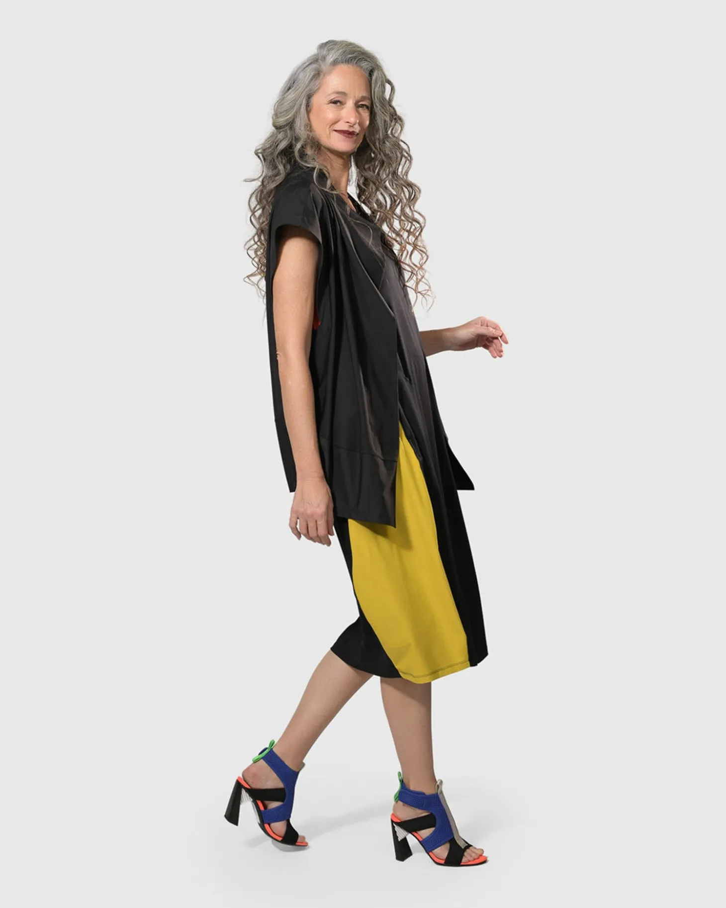 Women Alembika Tekbika Sarah Sleeveless Cocoon Dress, Multi