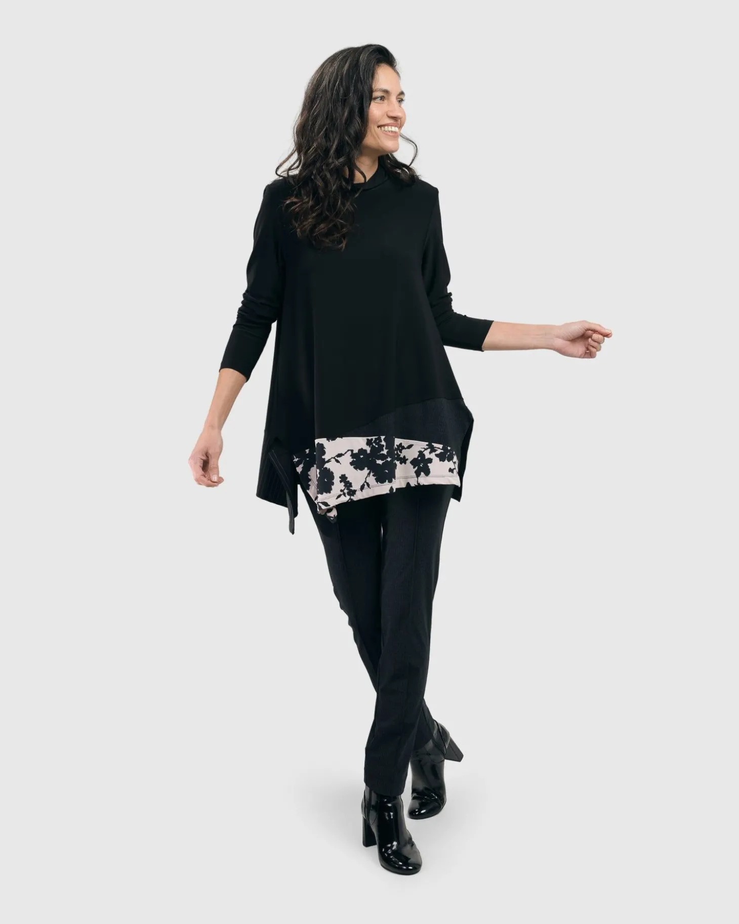 Women Alembika Tekbika Swing Tunic Top, Floral