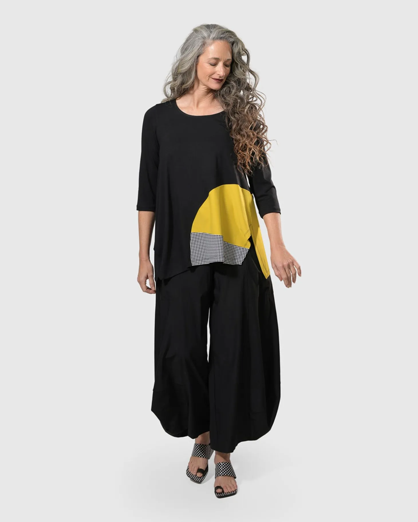 Women Alembika Tekbika Tamara Tunic Top, Yellow
