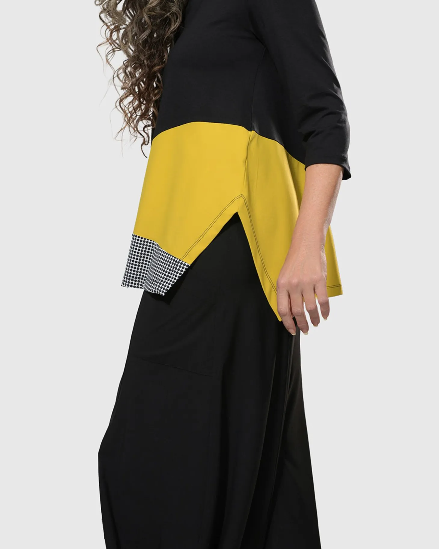 Women Alembika Tekbika Tamara Tunic Top, Yellow