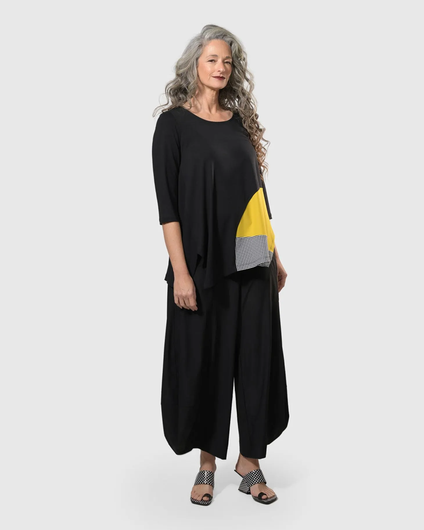 Women Alembika Tekbika Tamara Tunic Top, Yellow