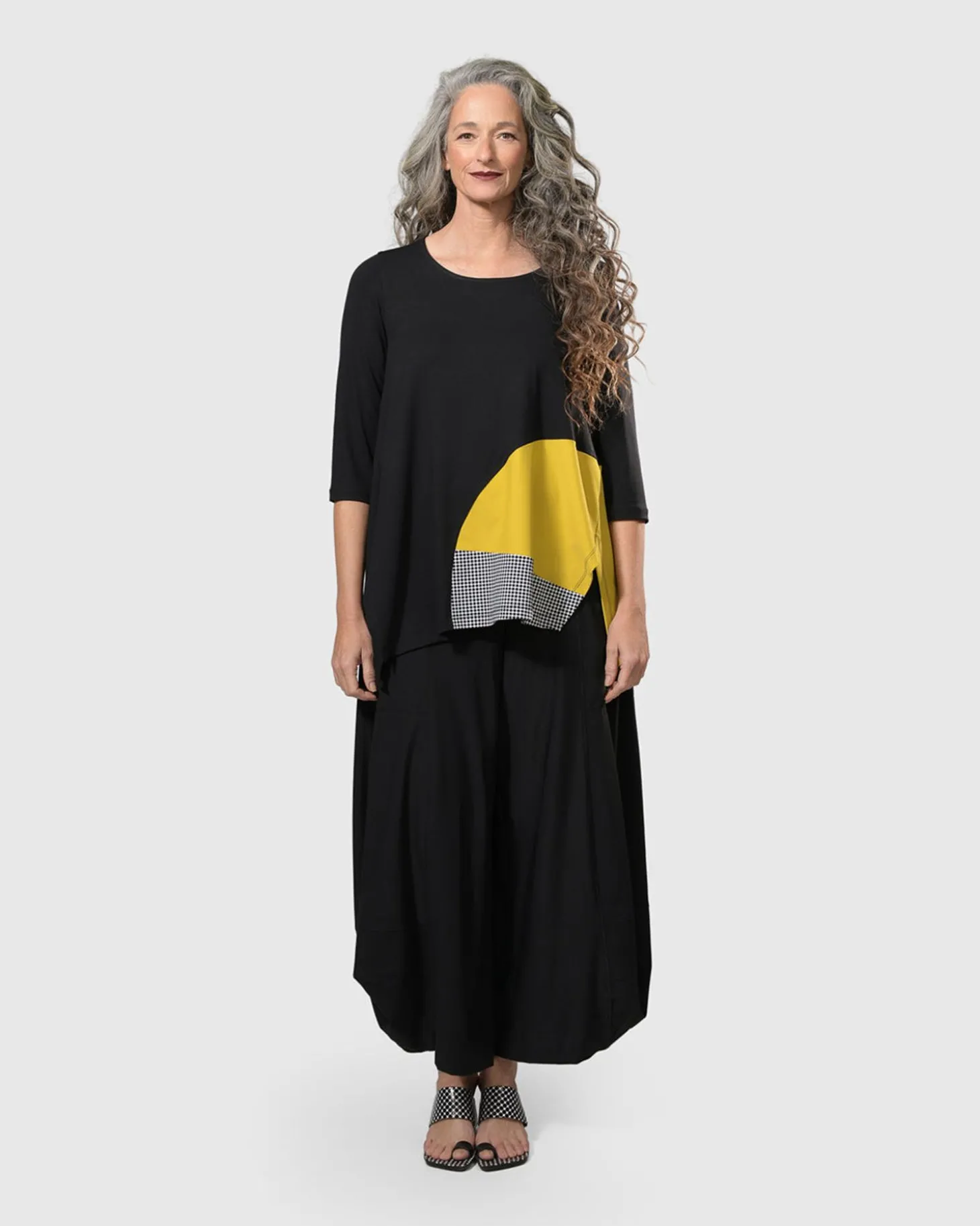 Women Alembika Tekbika Tamara Tunic Top, Yellow
