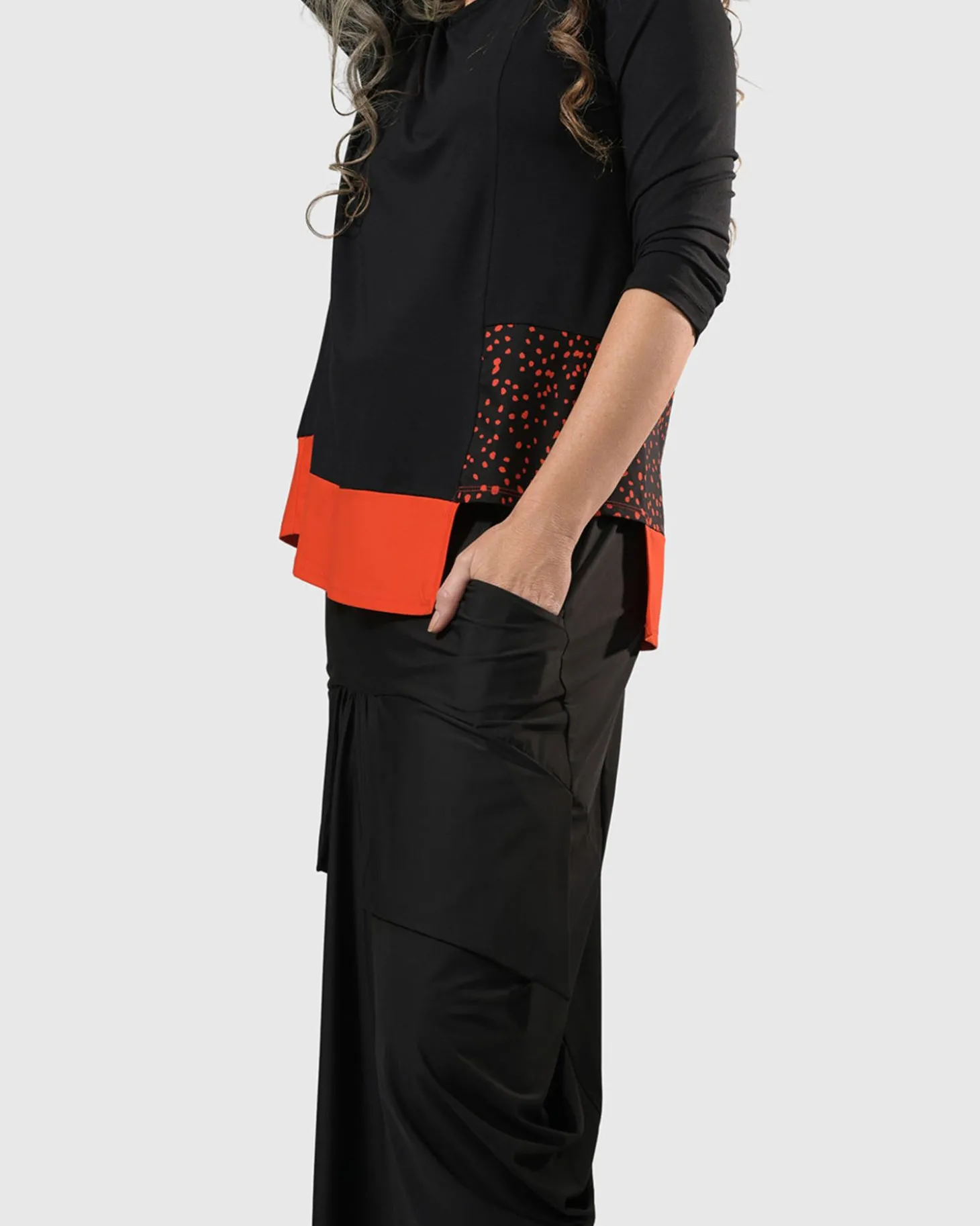 Women Alembika Tekbika Victoria Tunic Top, Flame