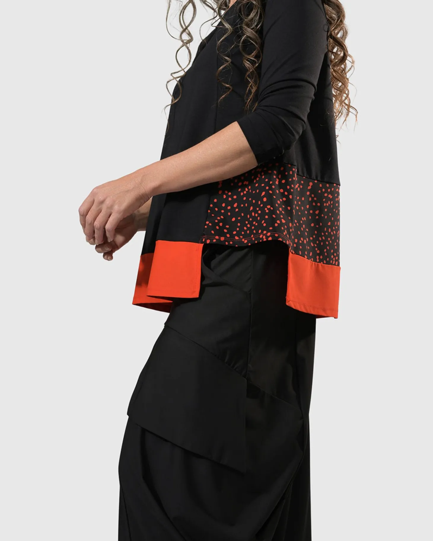 Women Alembika Tekbika Victoria Tunic Top, Flame