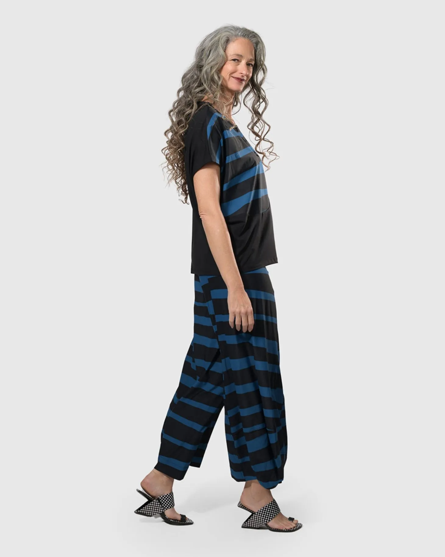 Women Alembika Tekbika Wave Punto Pants, Ocean