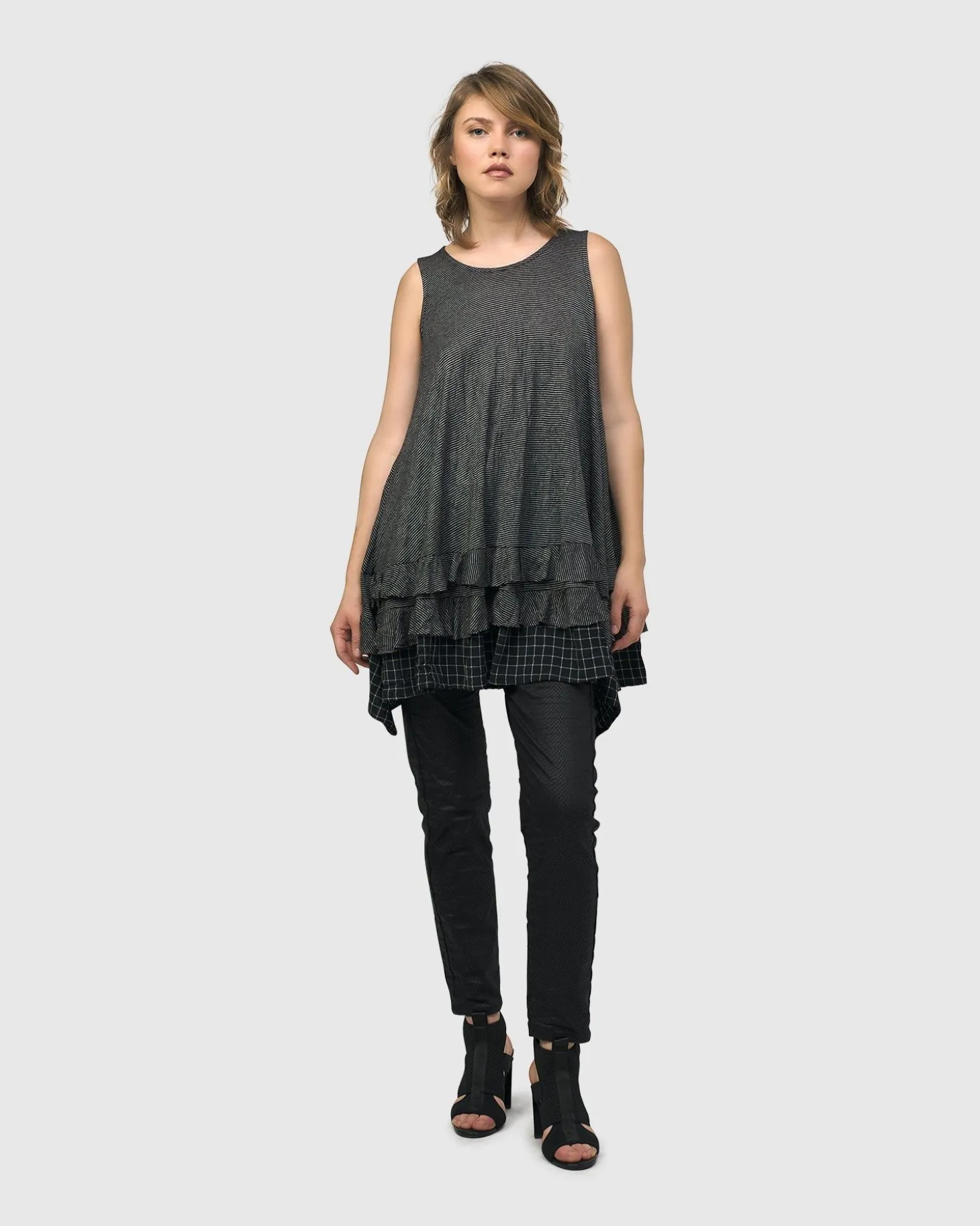 Women Alembika Thalia Sleeveless Tunic Top, Mix