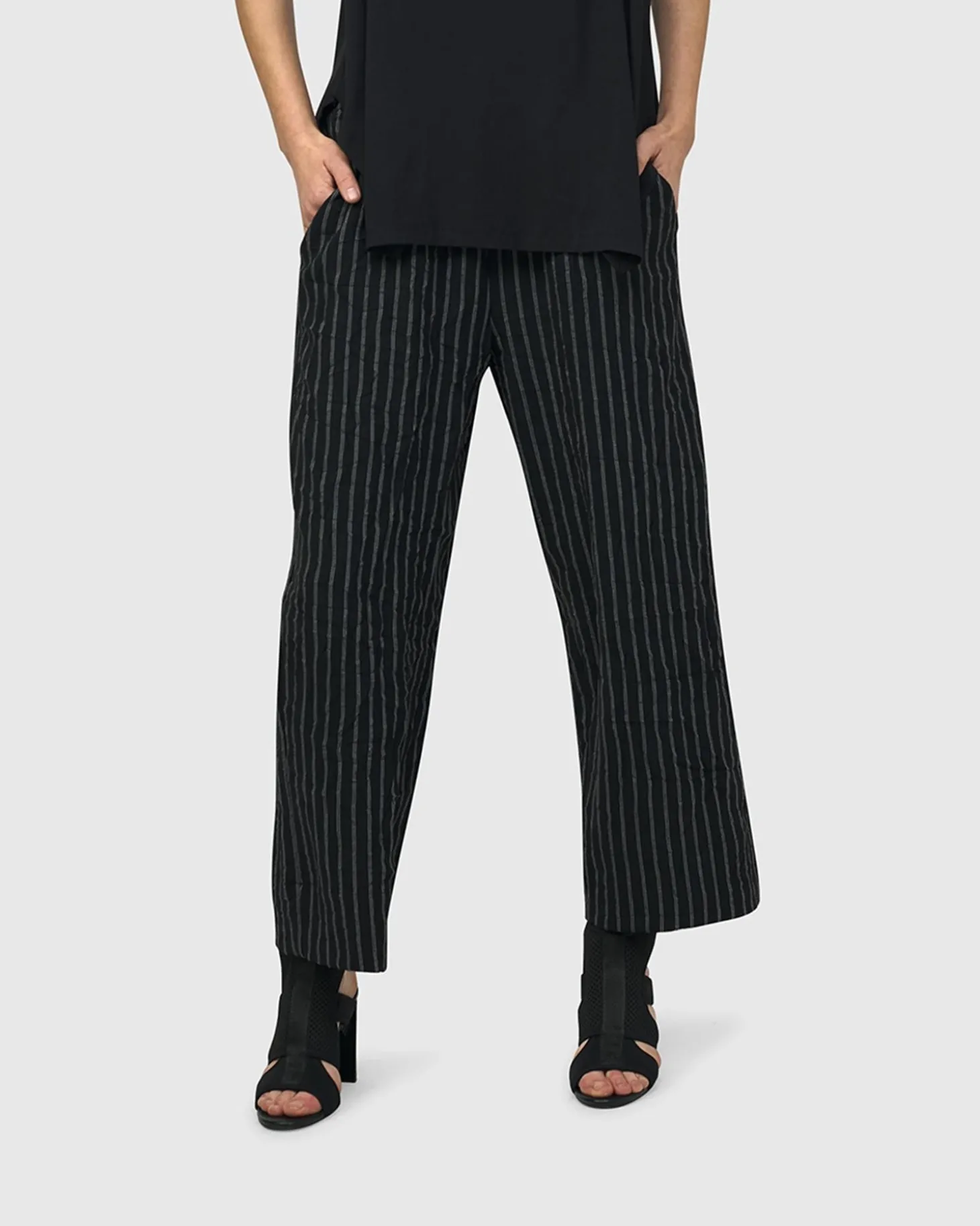 Women Alembika Thera Relaxed Straight Leg Pants, Stripes