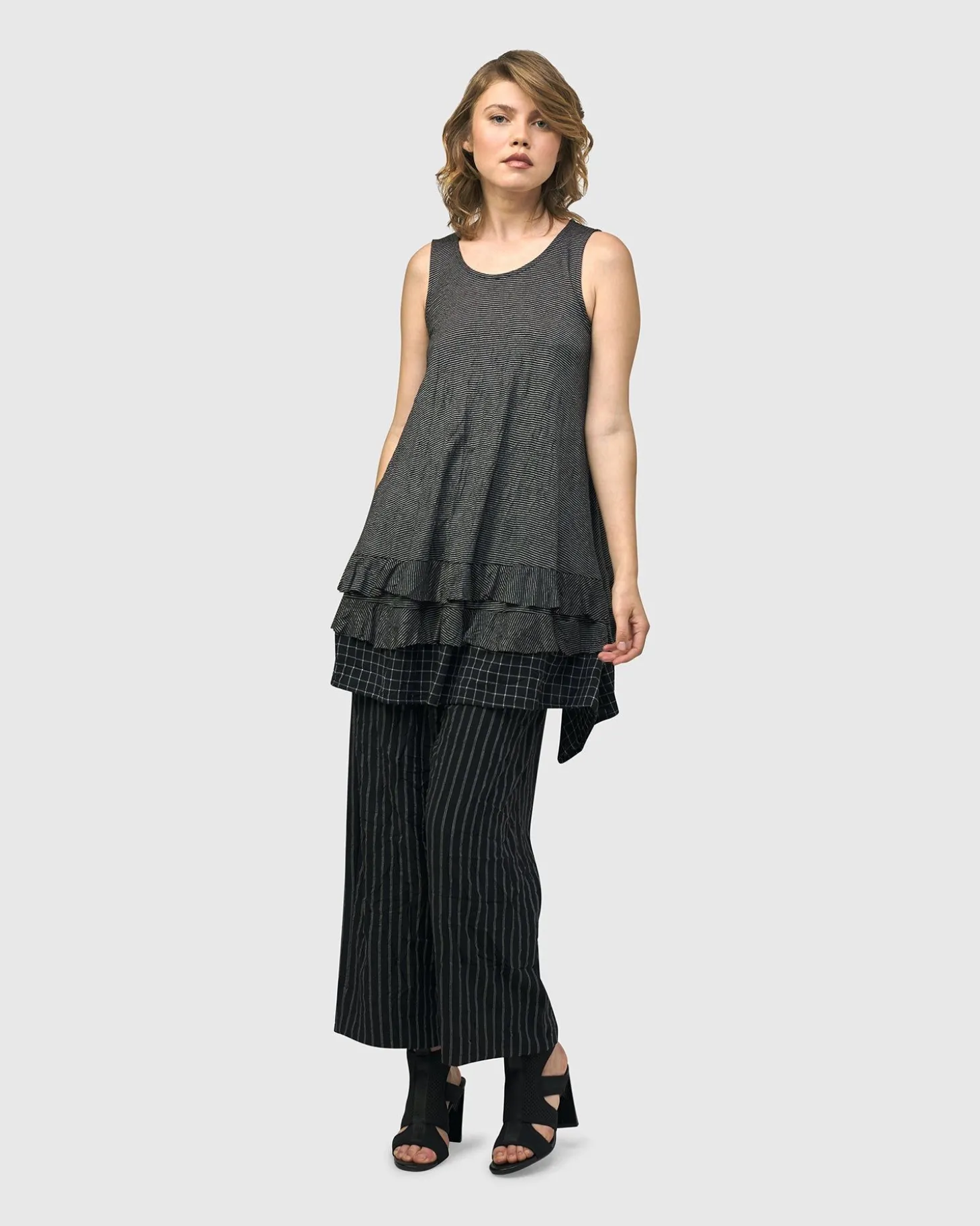 Women Alembika Thera Relaxed Straight Leg Pants, Stripes