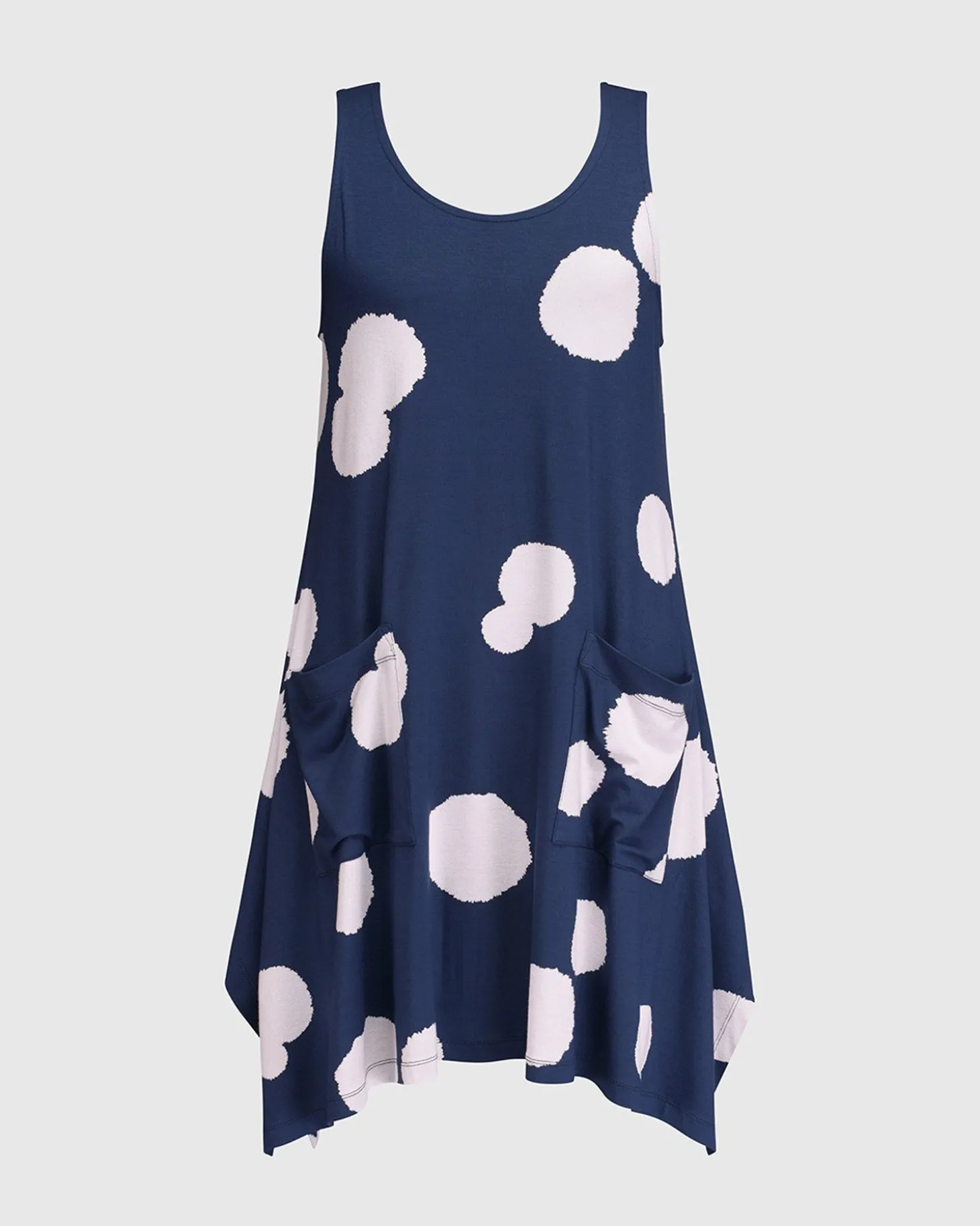 Women Alembika Trapeze Tank Tunic, Navy