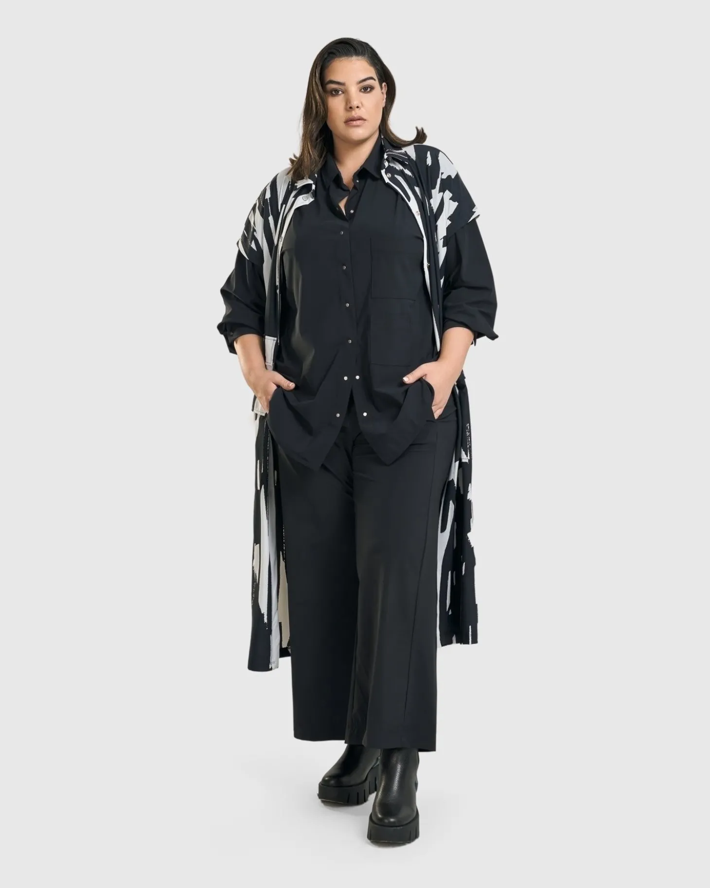 Women Alembika Trinity Straight Leg Pants, Black