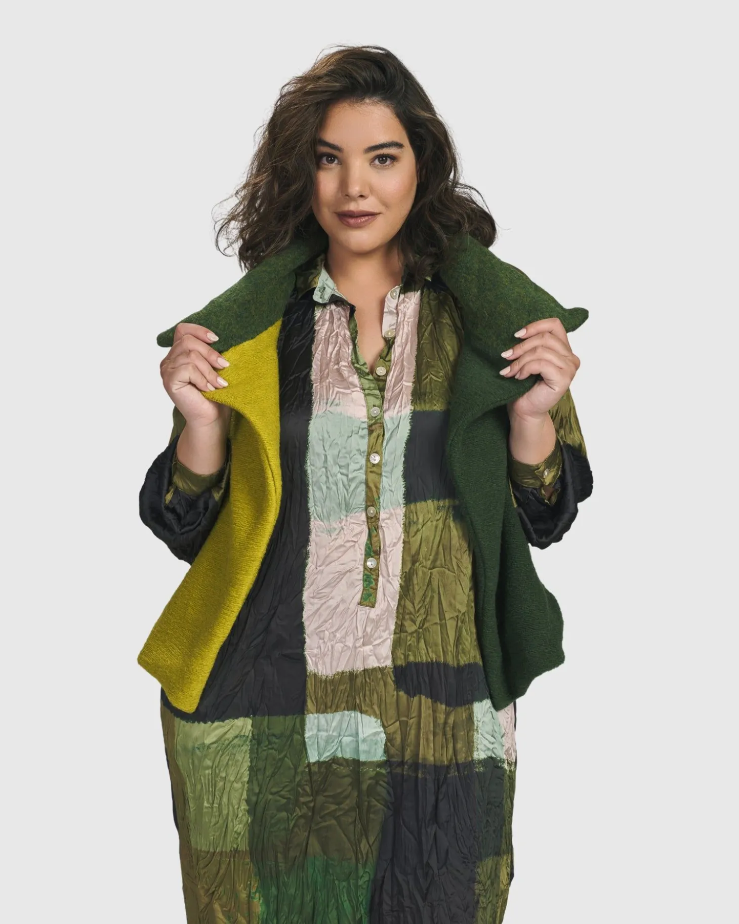 Women Alembika Two Tone Vest, Hunter