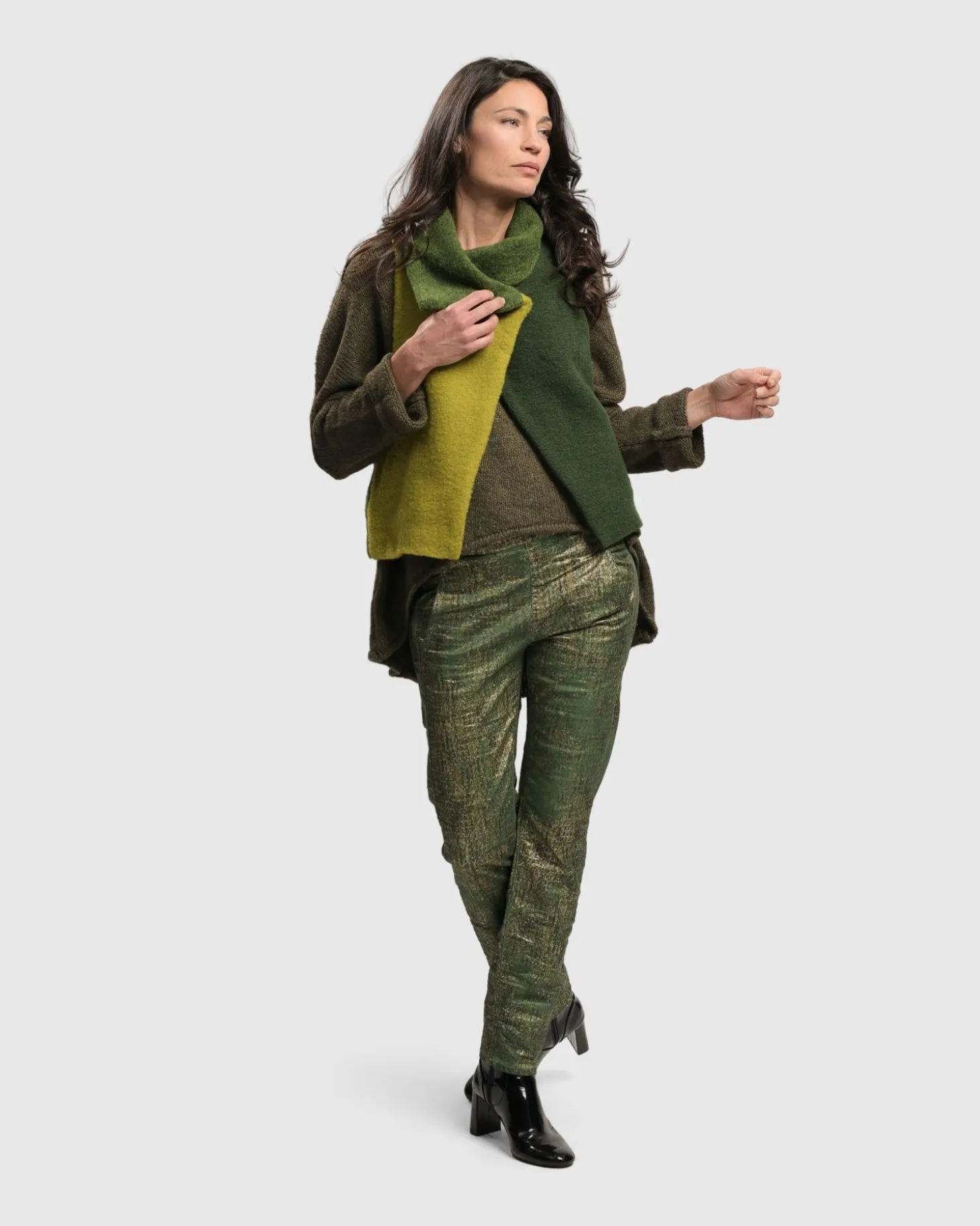 Women Alembika Two Tone Vest, Hunter