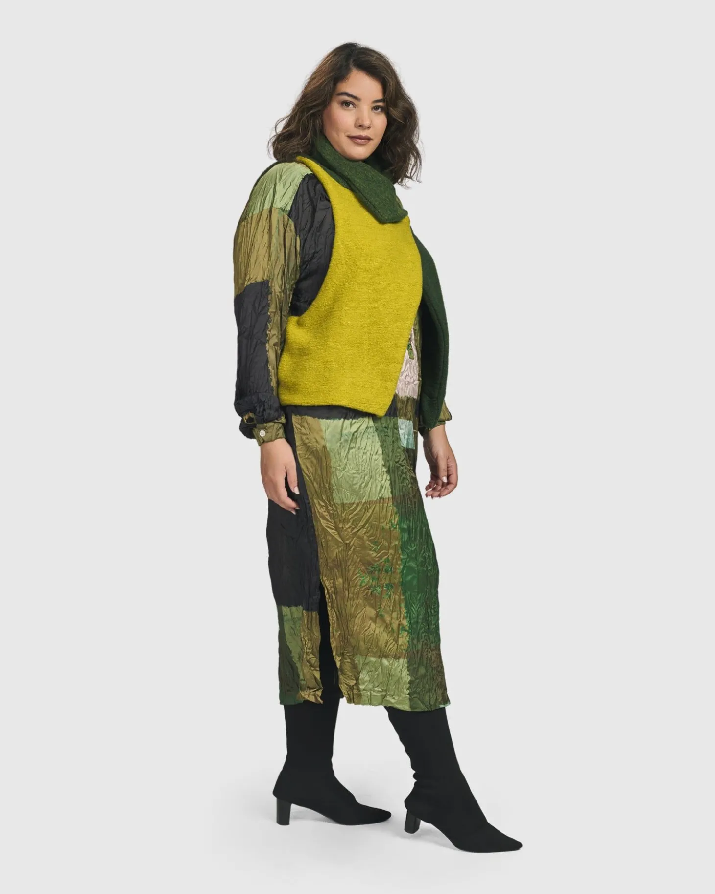 Women Alembika Two Tone Vest, Hunter