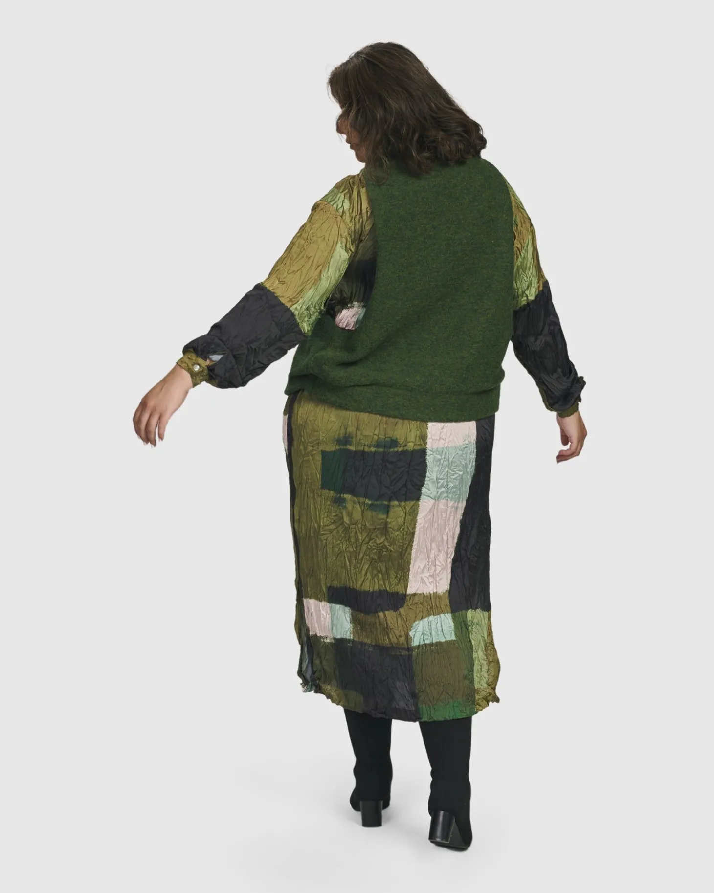 Women Alembika Two Tone Vest, Hunter