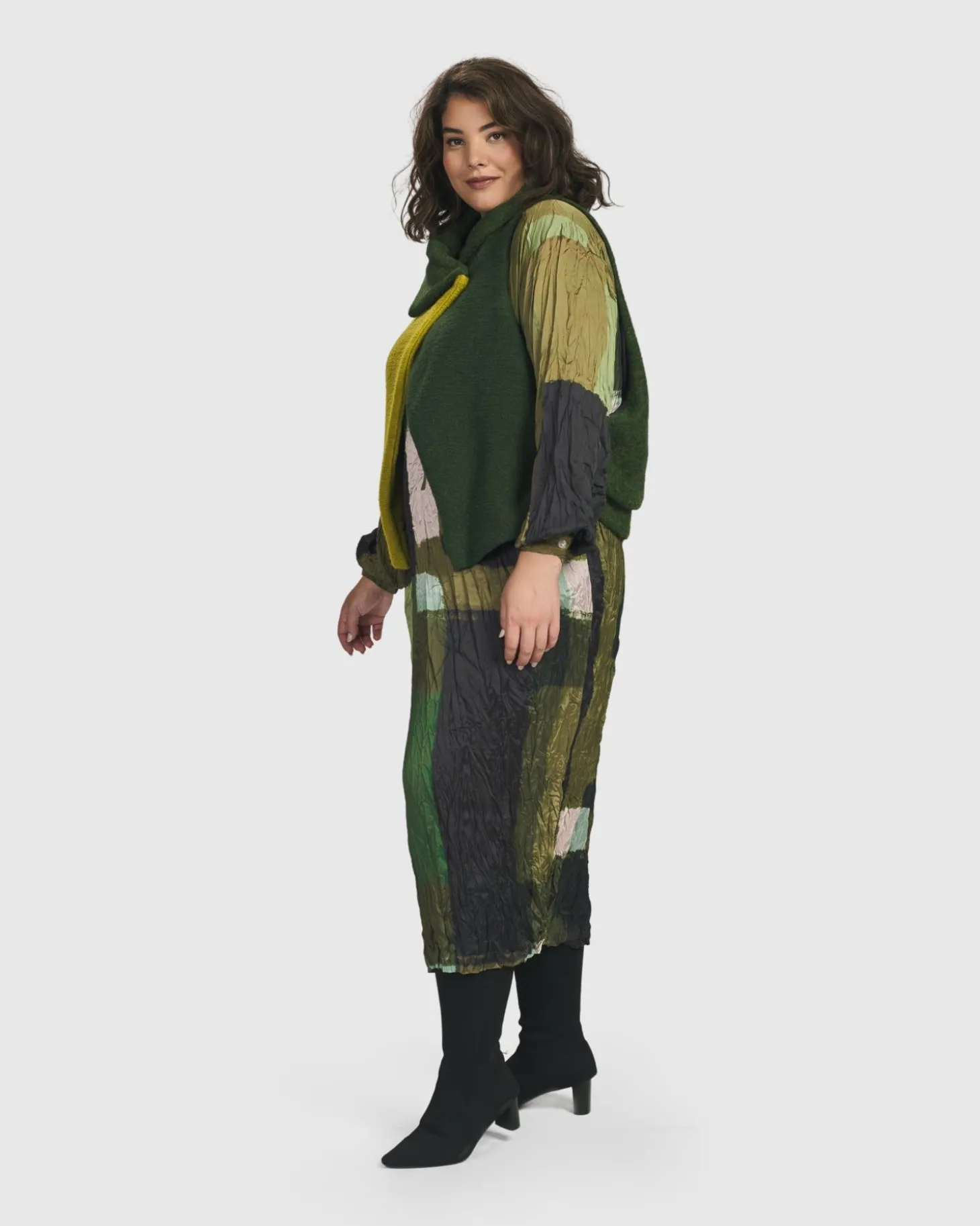 Women Alembika Two Tone Vest, Hunter