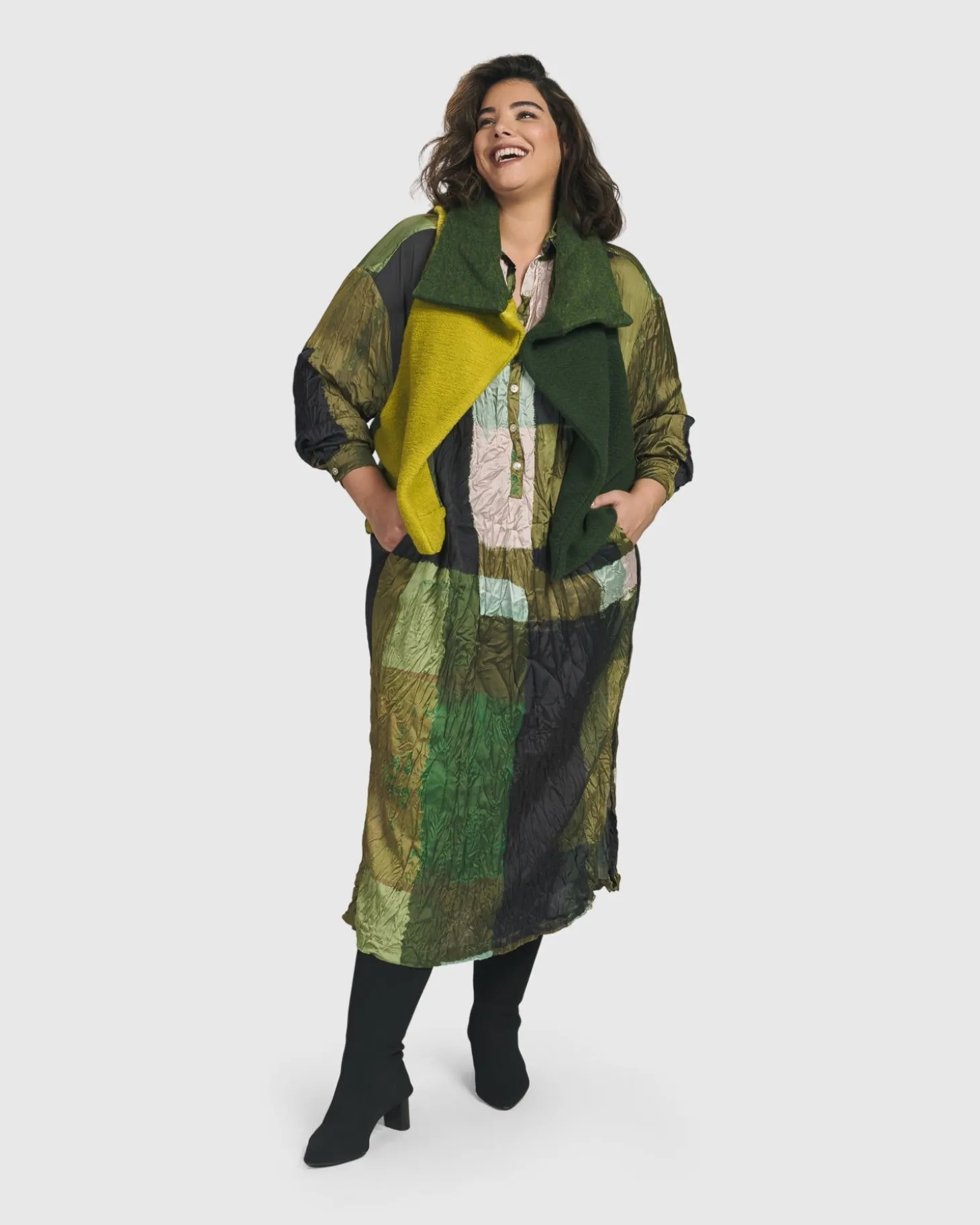 Women Alembika Two Tone Vest, Hunter