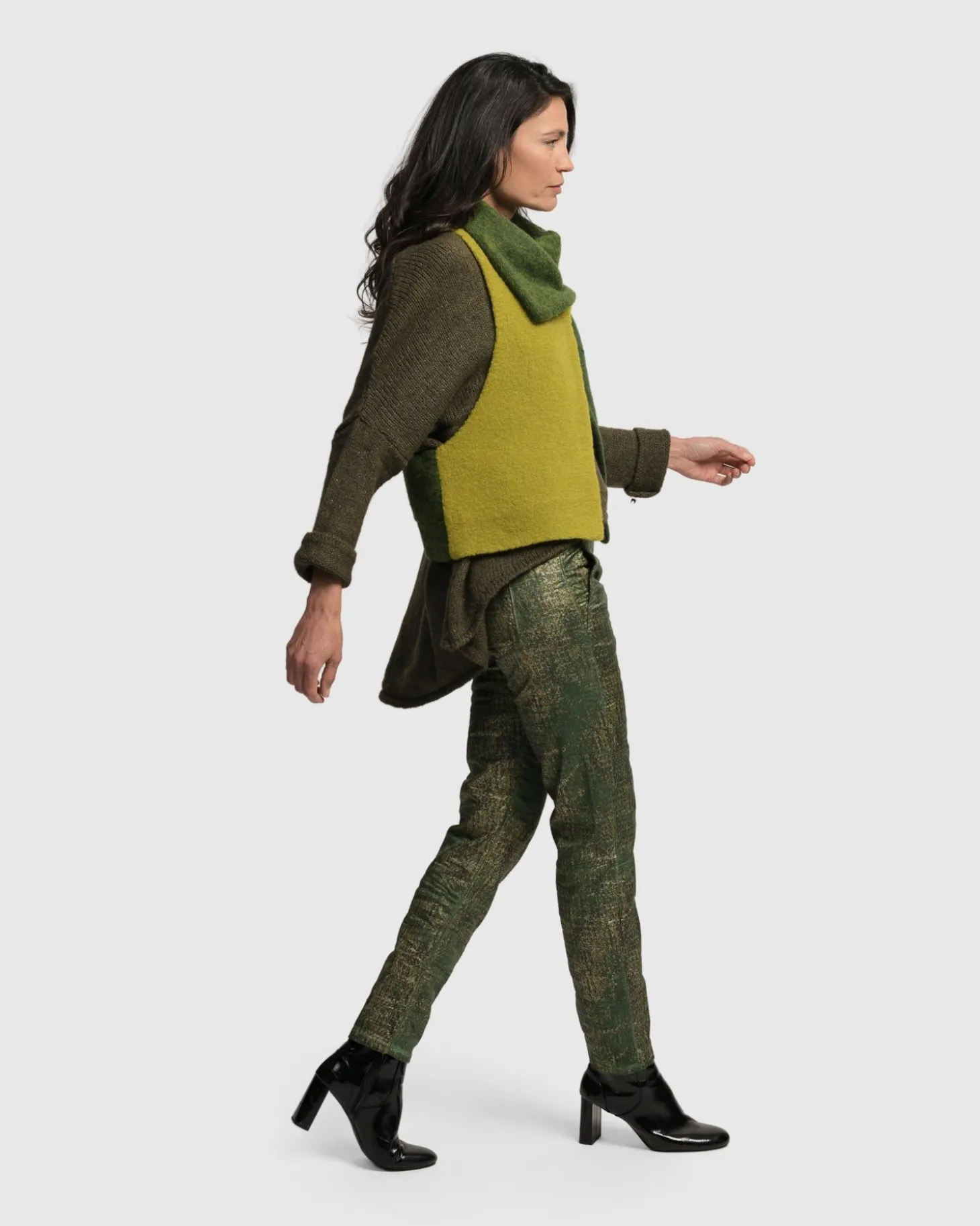 Women Alembika Two Tone Vest, Hunter