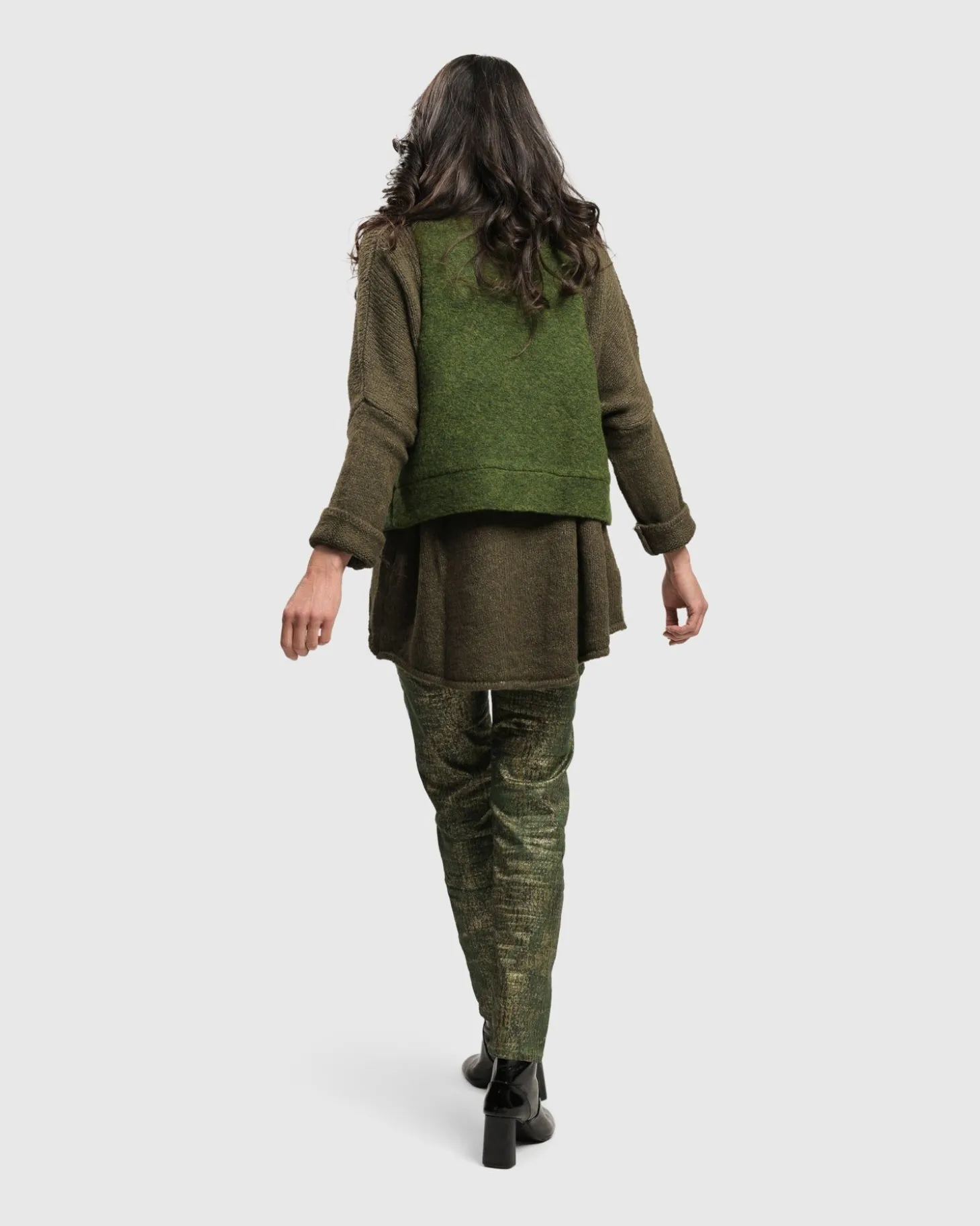 Women Alembika Two Tone Vest, Hunter