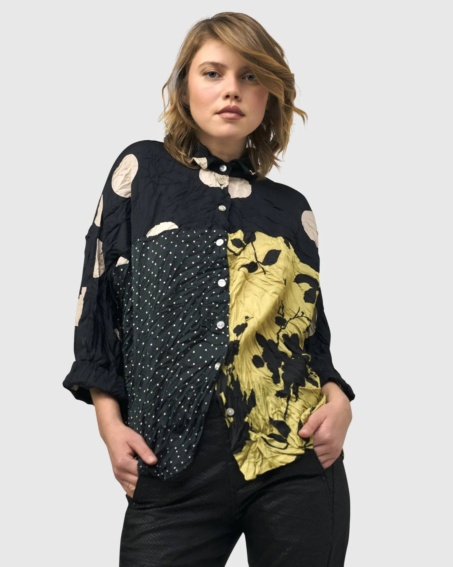 Women Alembika Under The Sun Button Down Shirt, Mix