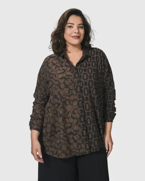 Women Alembika Unstoppable Oversized Cardigan, Coffee