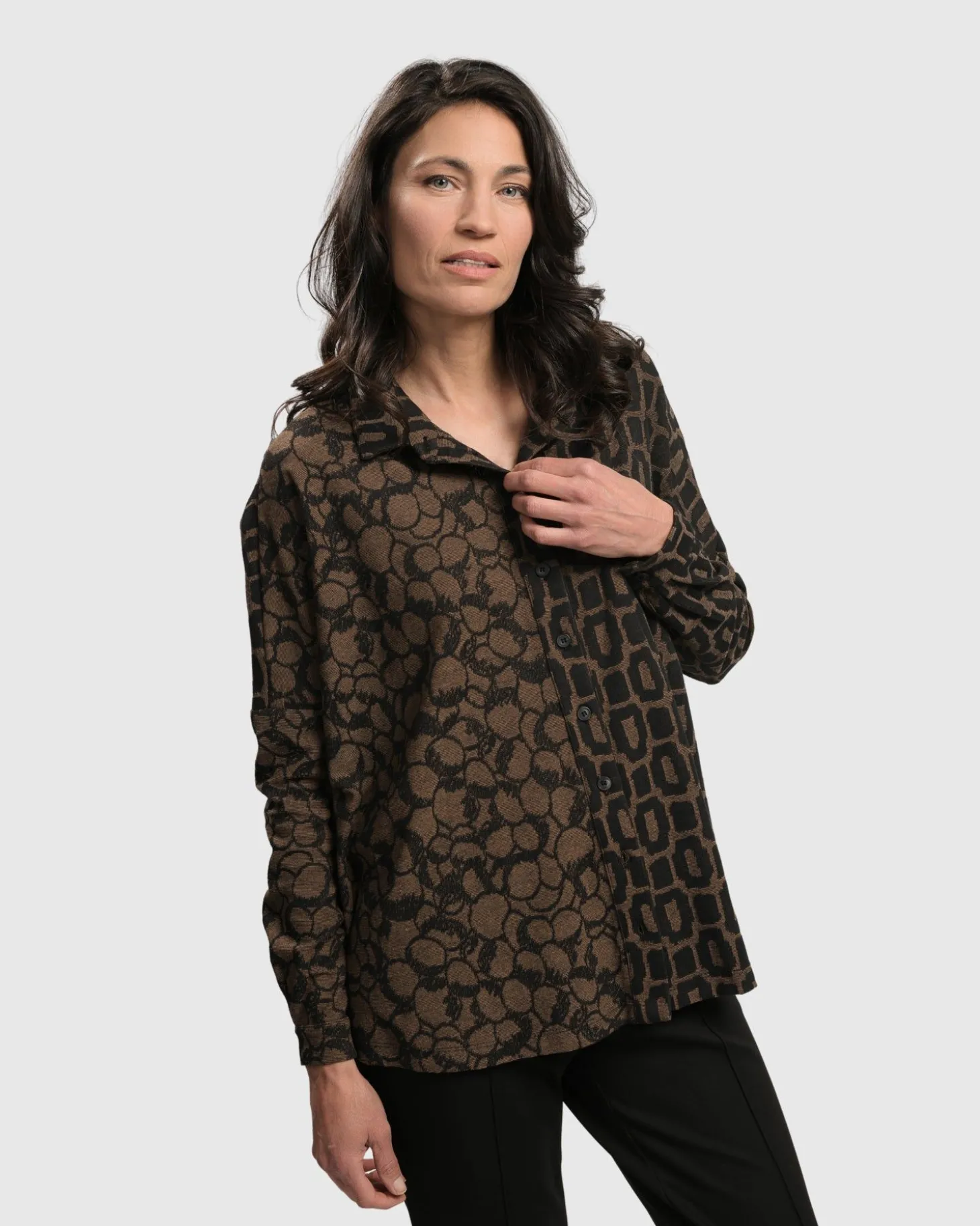 Women Alembika Unstoppable Oversized Cardigan, Coffee