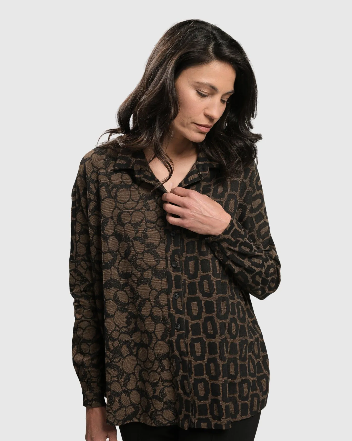 Women Alembika Unstoppable Oversized Cardigan, Coffee