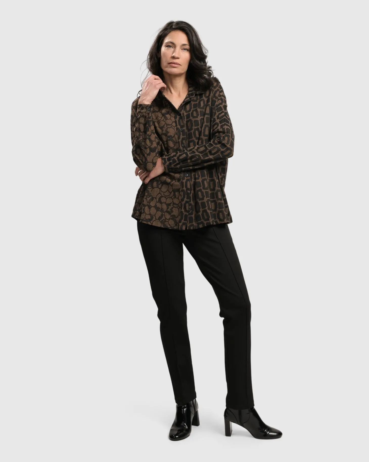 Women Alembika Unstoppable Oversized Cardigan, Coffee