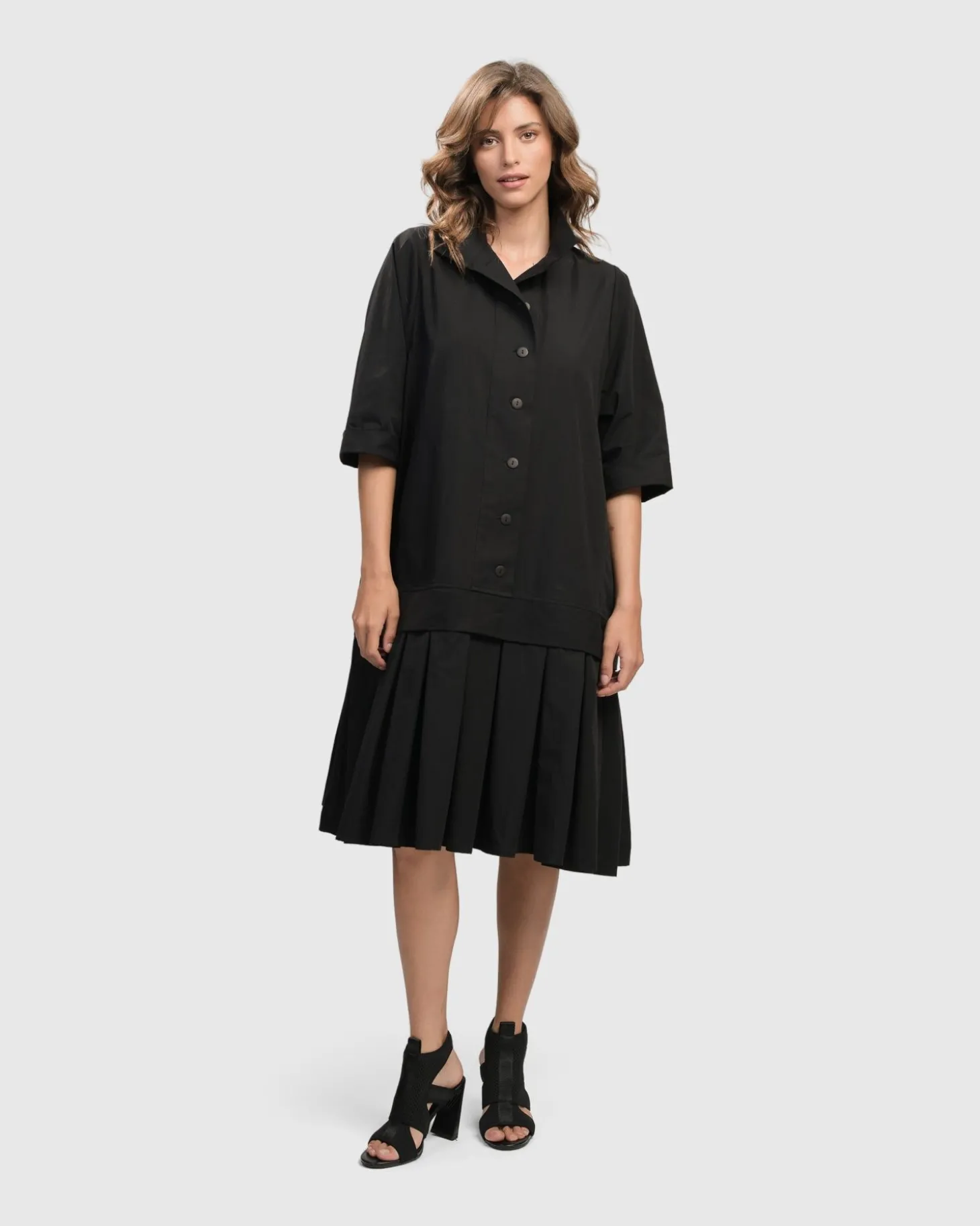 Women Alembika Urban Astor Shirt Dress, Black