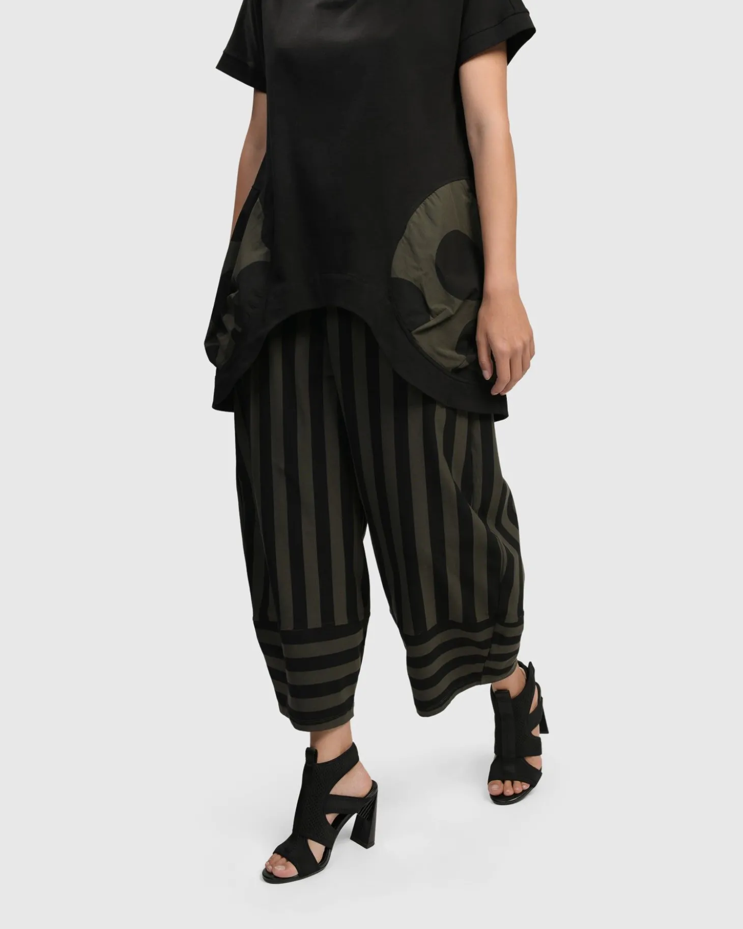 Women Alembika Urban Bells Tunic Top, Khaki