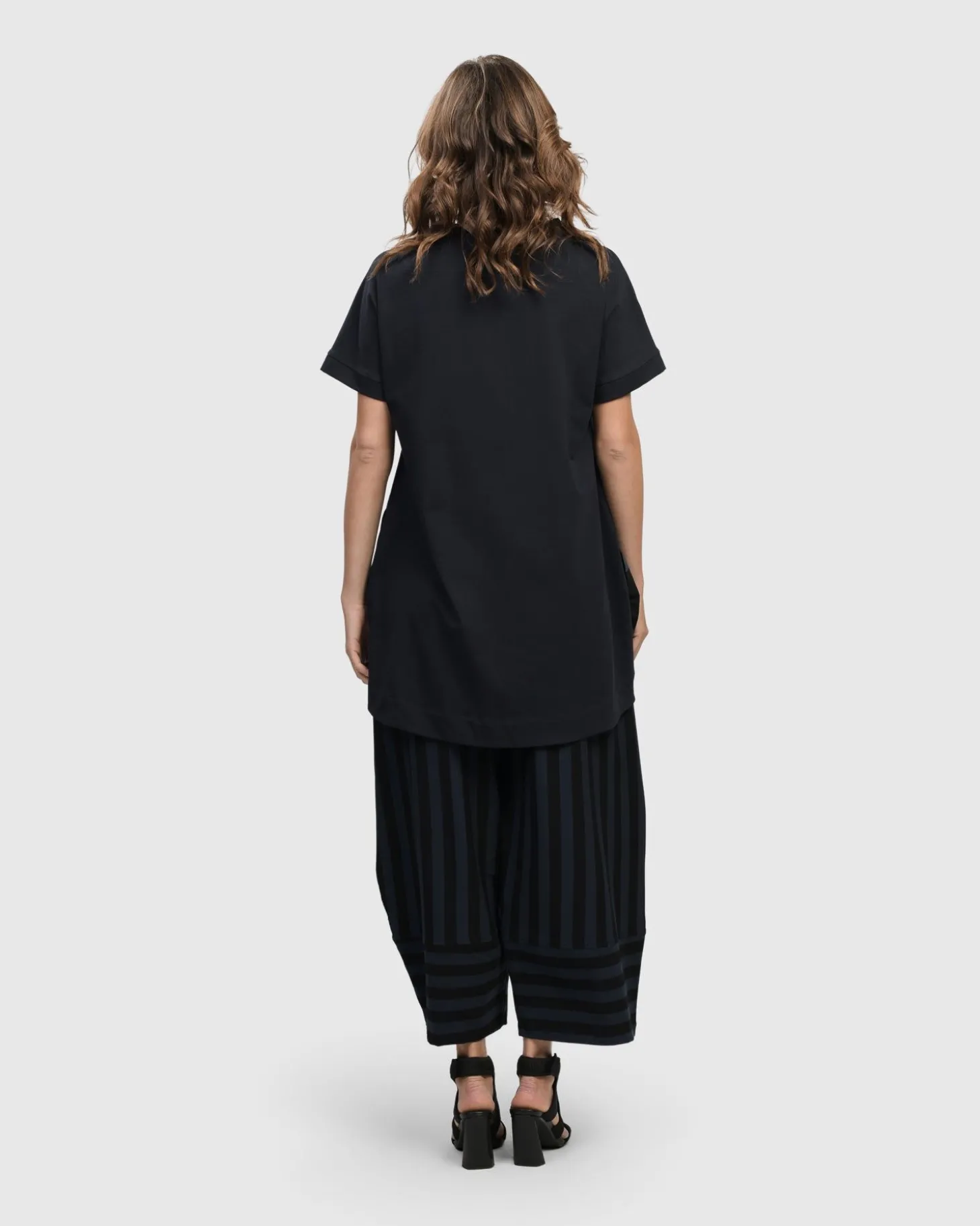Women Alembika Urban Bells Tunic Top, Navy