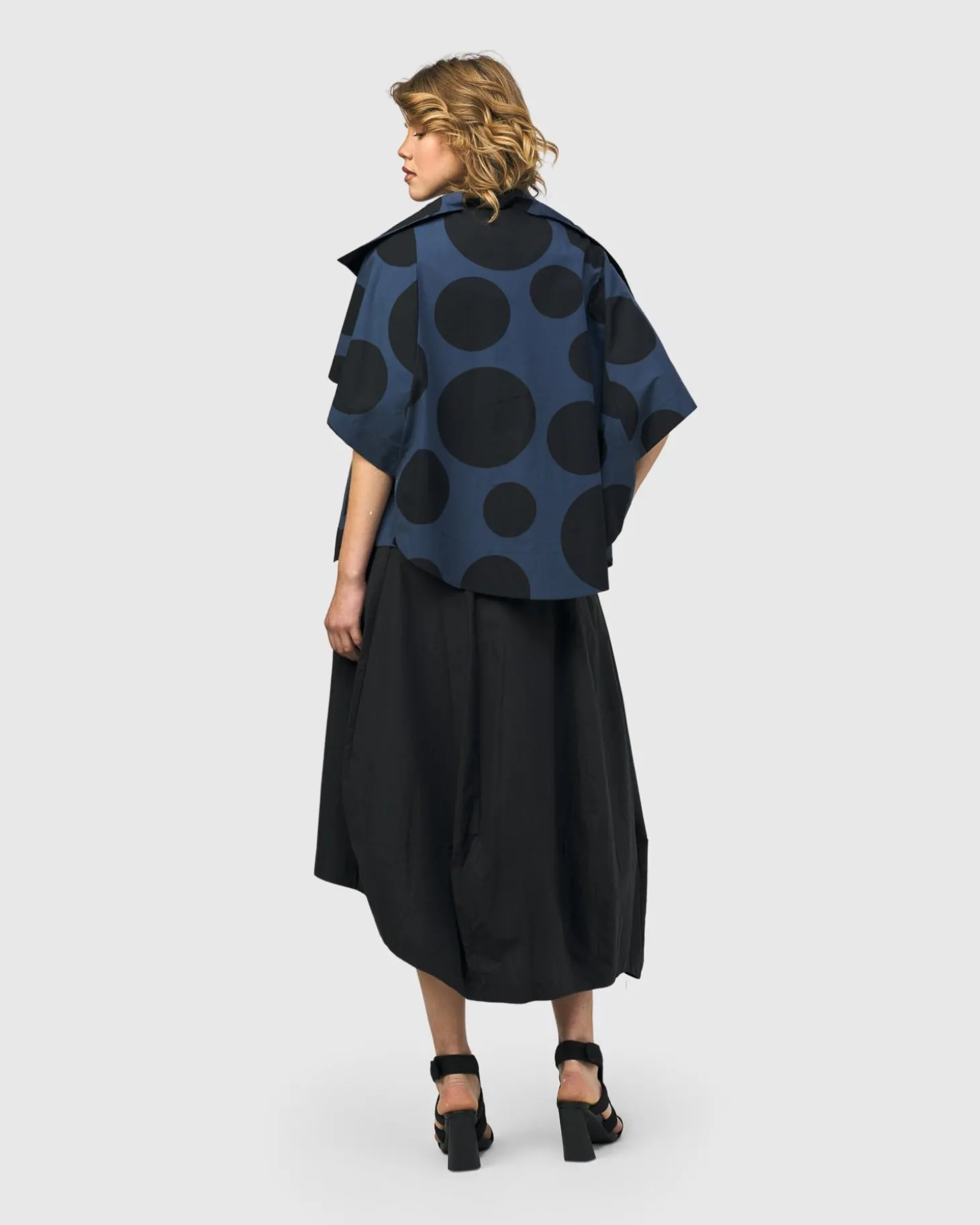 Women Alembika Urban Bossa Cape Jacket, Navy