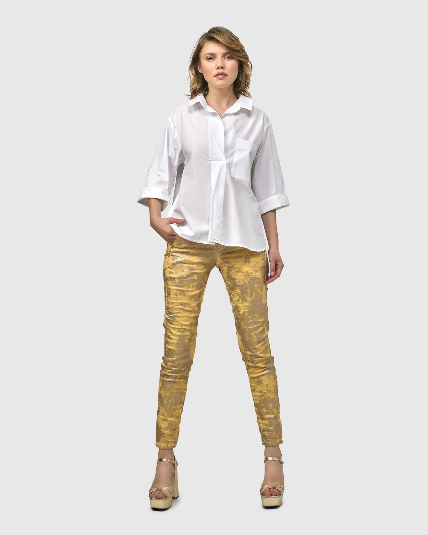 Women Alembika Urban Chloe A-Line Blouse, White