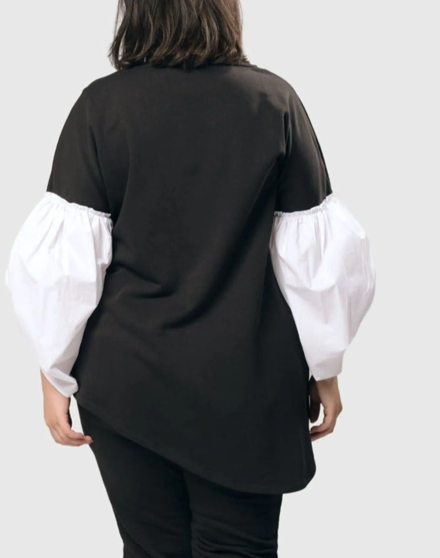 Women Alembika Urban Cinch Tunic Top, White/Black