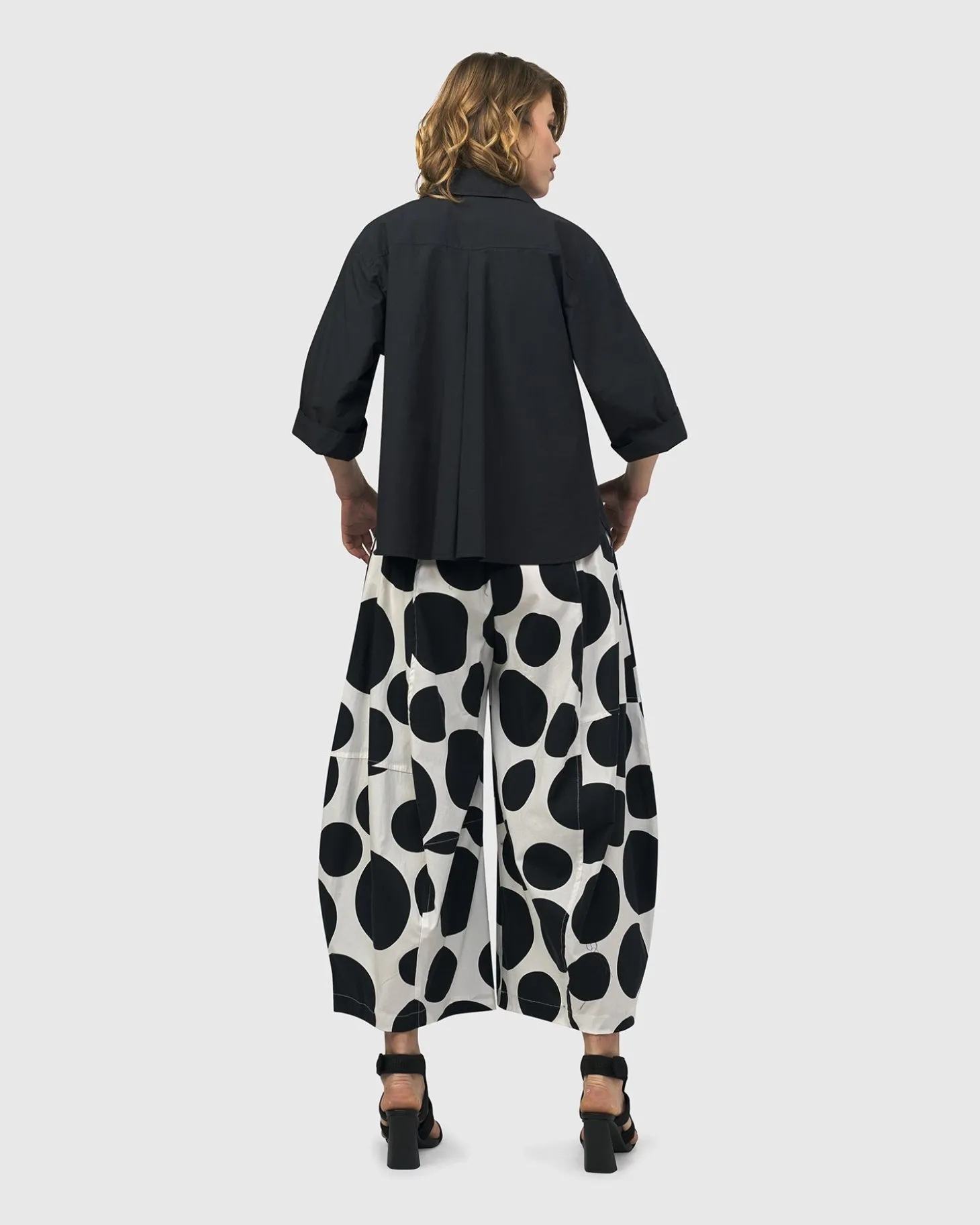 Women Alembika Urban Dot Balloon Pants, Mono