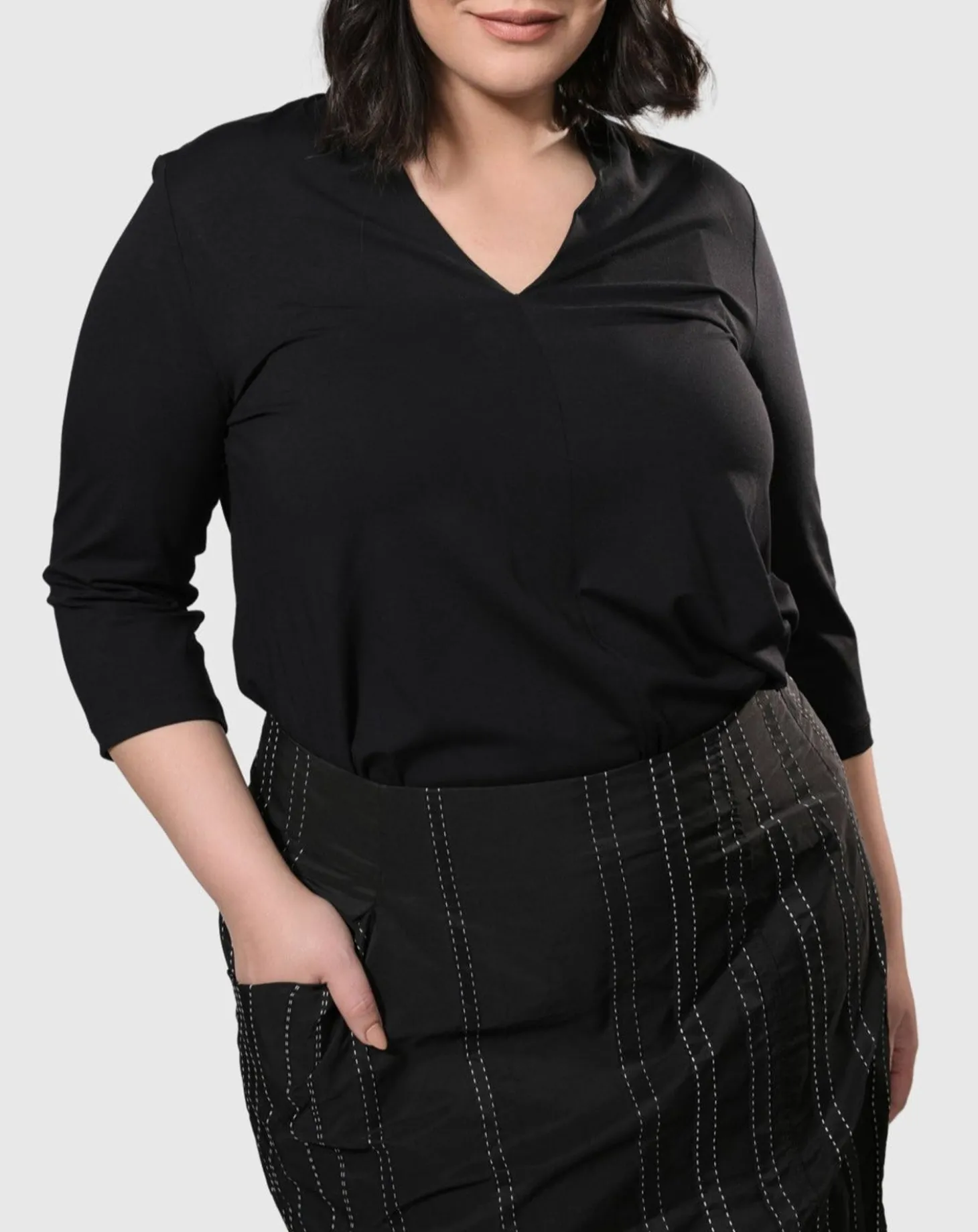 Women Alembika Urban Kate Topstitched Skirt, Trails