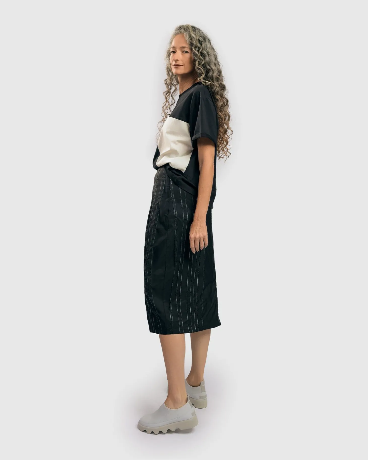 Women Alembika Urban Kate Topstitched Skirt, Trails