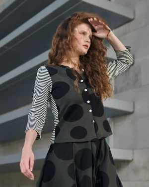 Women Alembika Urban Mononoke Cardigan Top, Stripes
