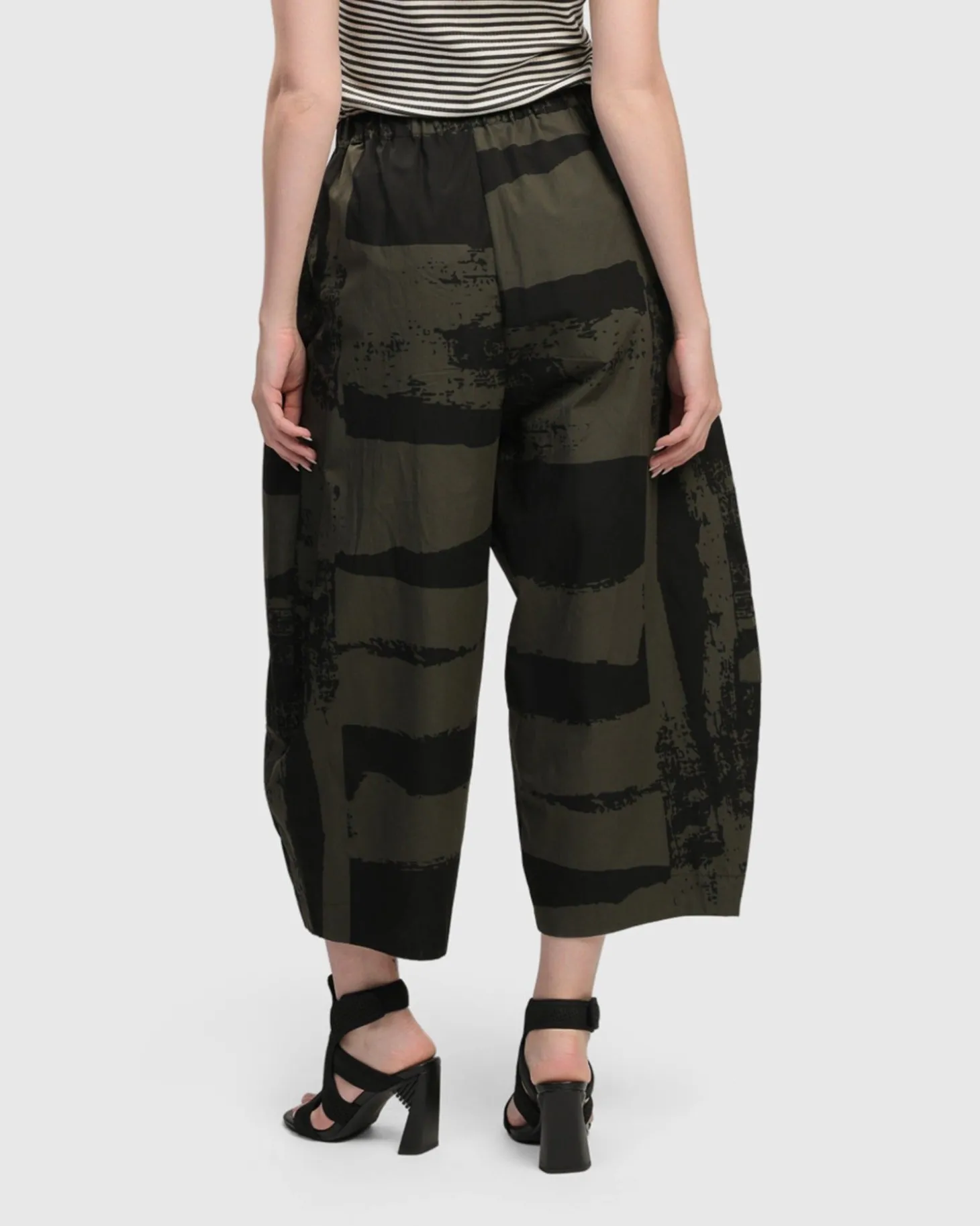 Women Alembika Urban Origami Barrel Pants, Khaki