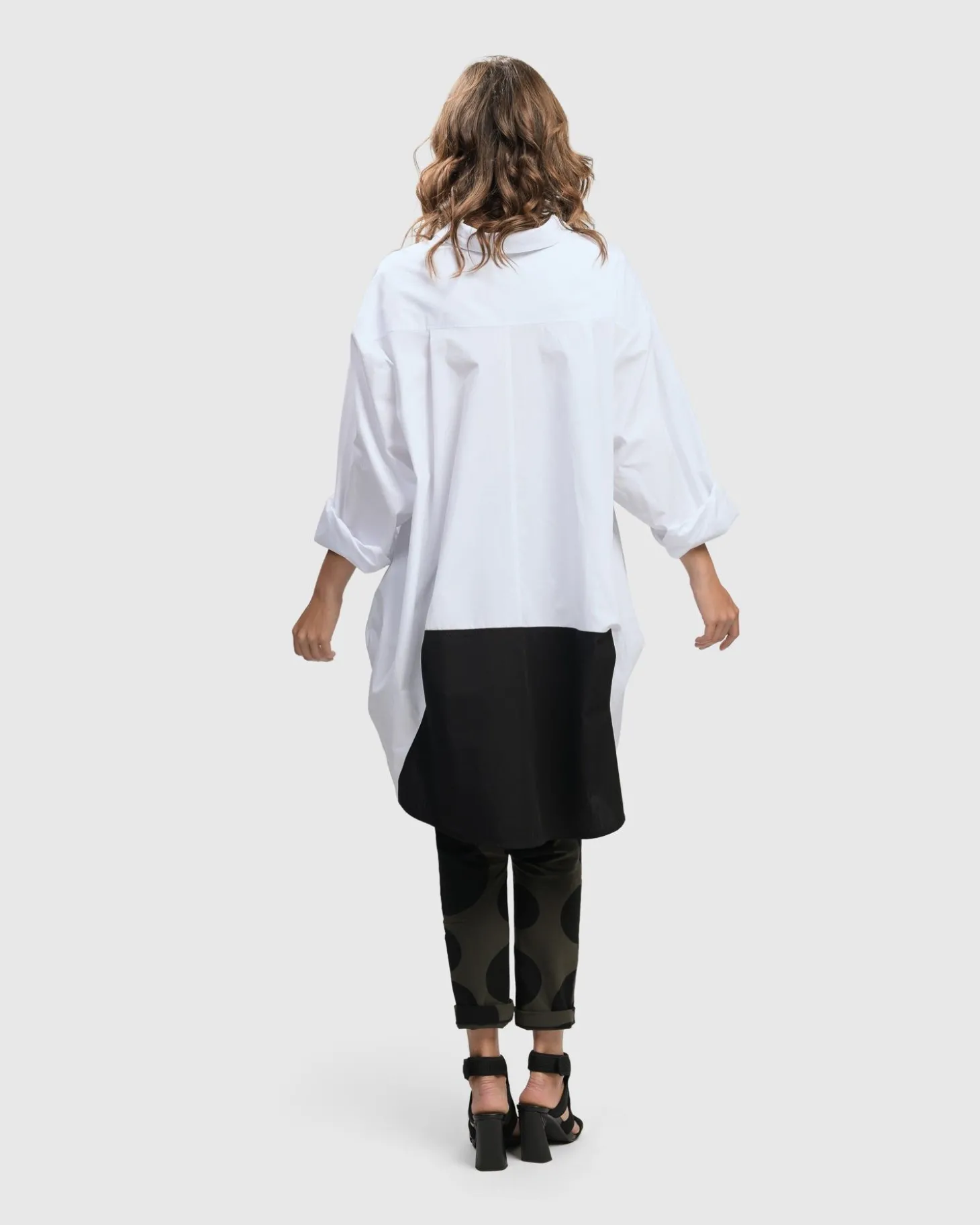 Women Alembika Urban Oversized Trapeze Shirt, White