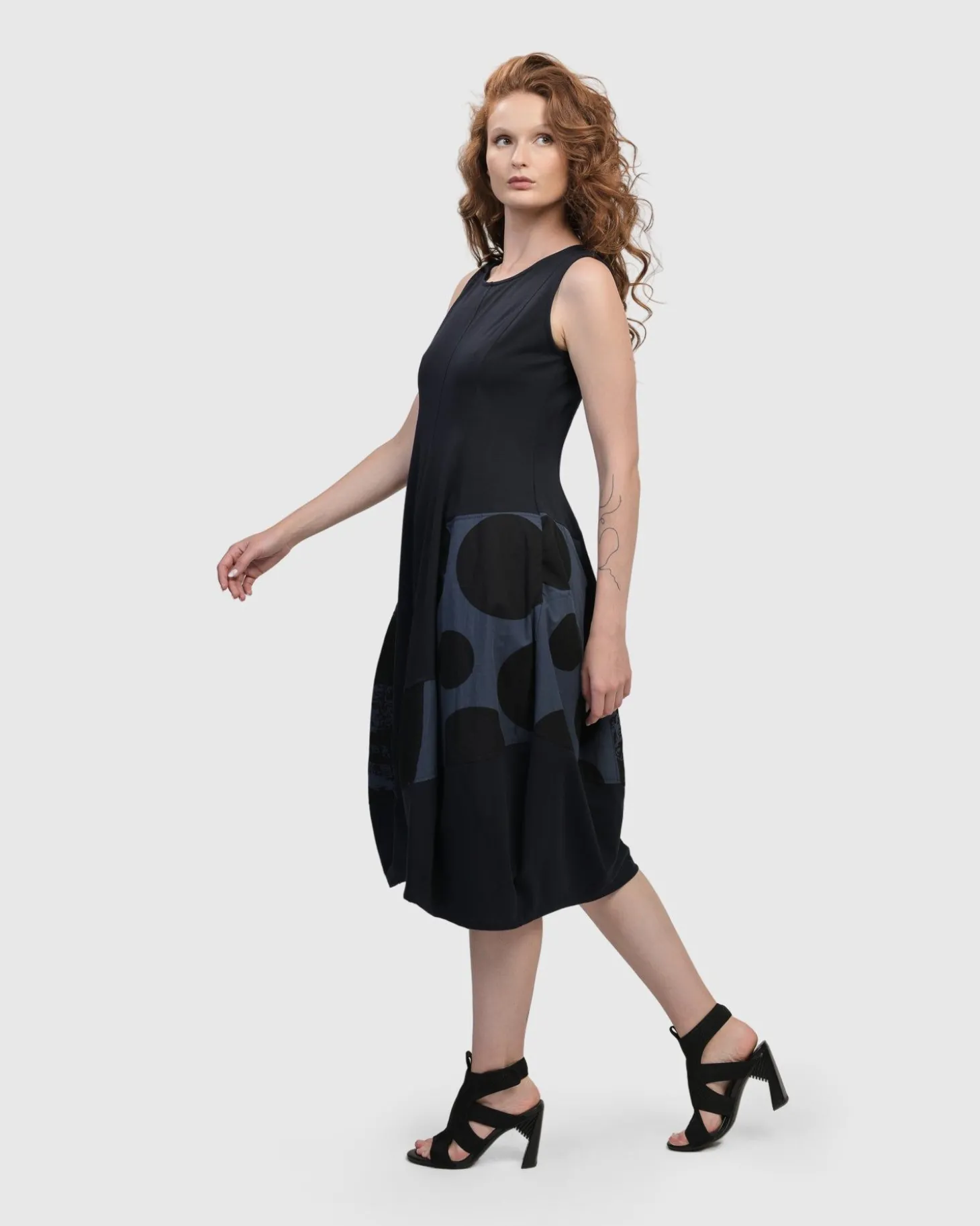 Women Alembika Urban Sleeveless Cocoon Dress, Navy