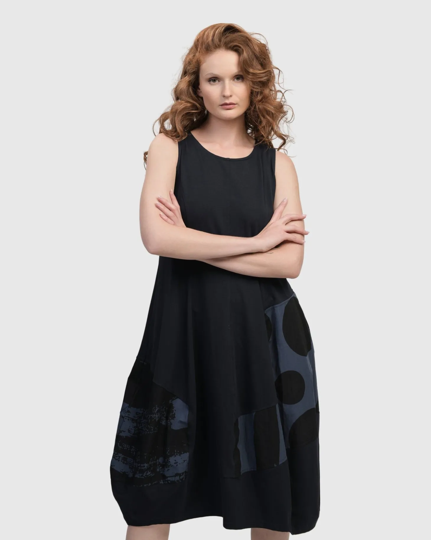 Women Alembika Urban Sleeveless Cocoon Dress, Navy