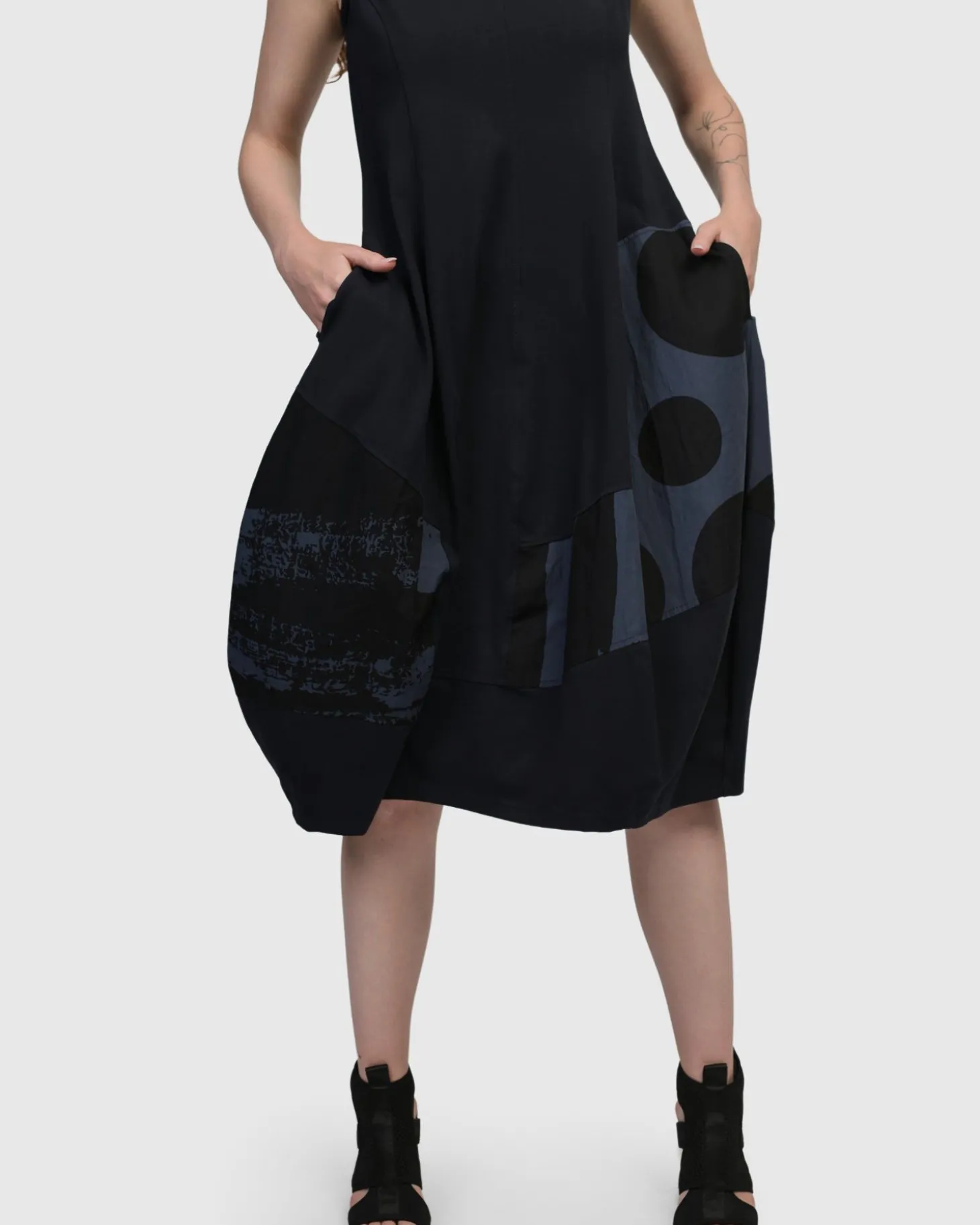 Women Alembika Urban Sleeveless Cocoon Dress, Navy
