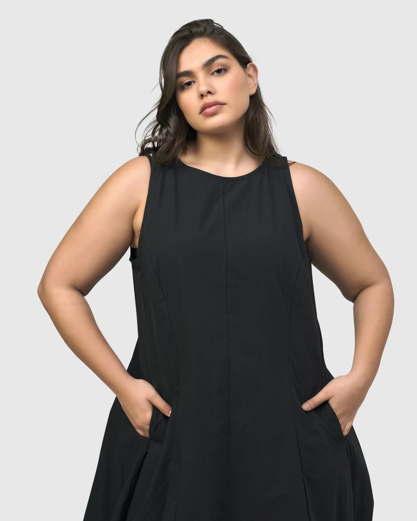 Women Alembika Urban Soho Sleeveless Cocoon Dress, Black